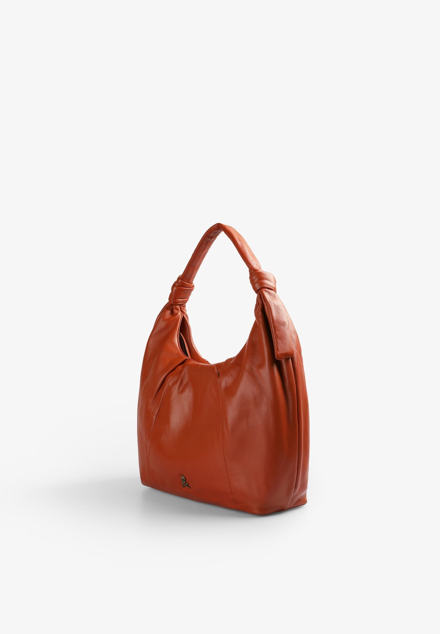 KNOTTED LEATHER TOTE BAG