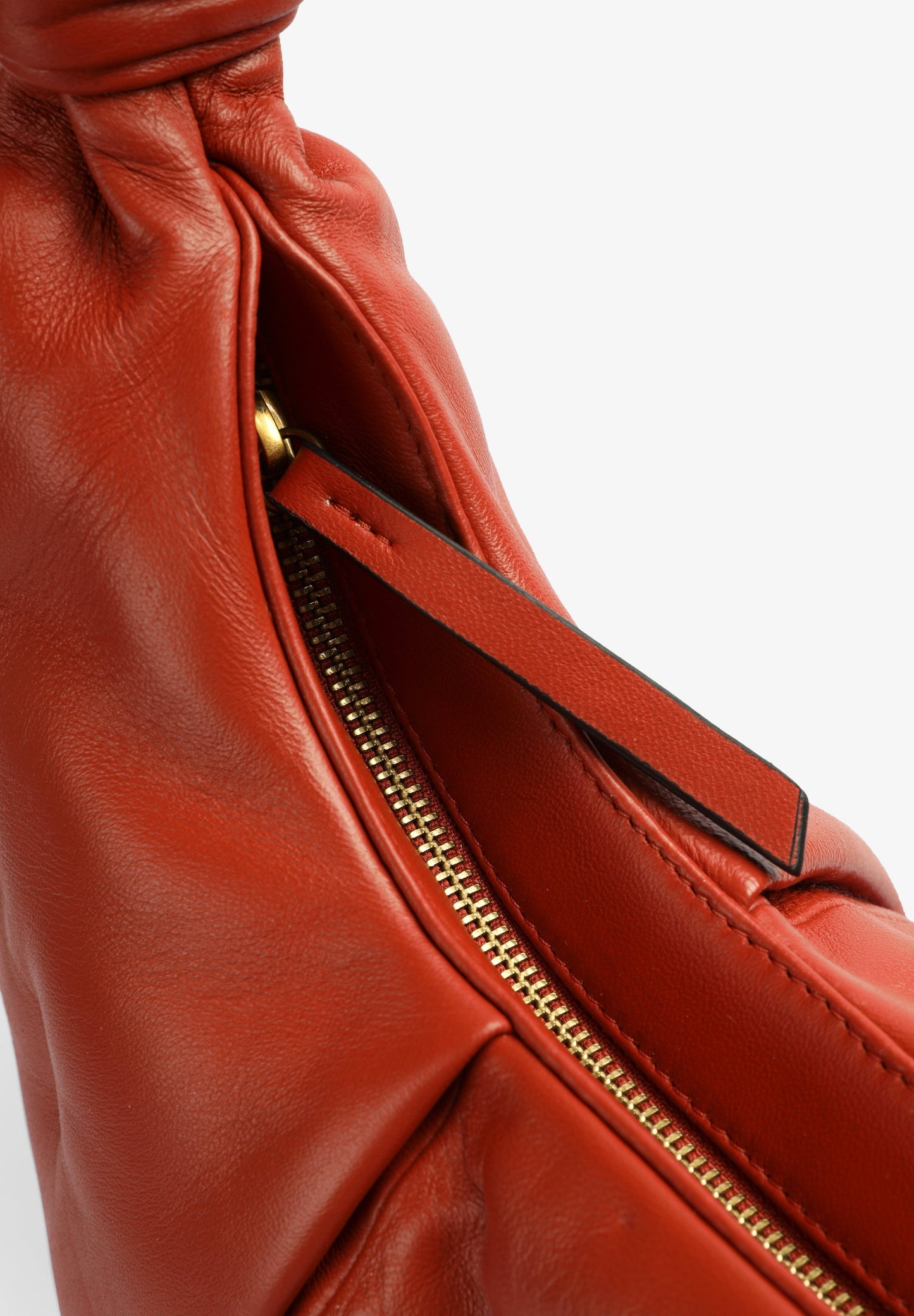 KNOTTED LEATHER TOTE BAG