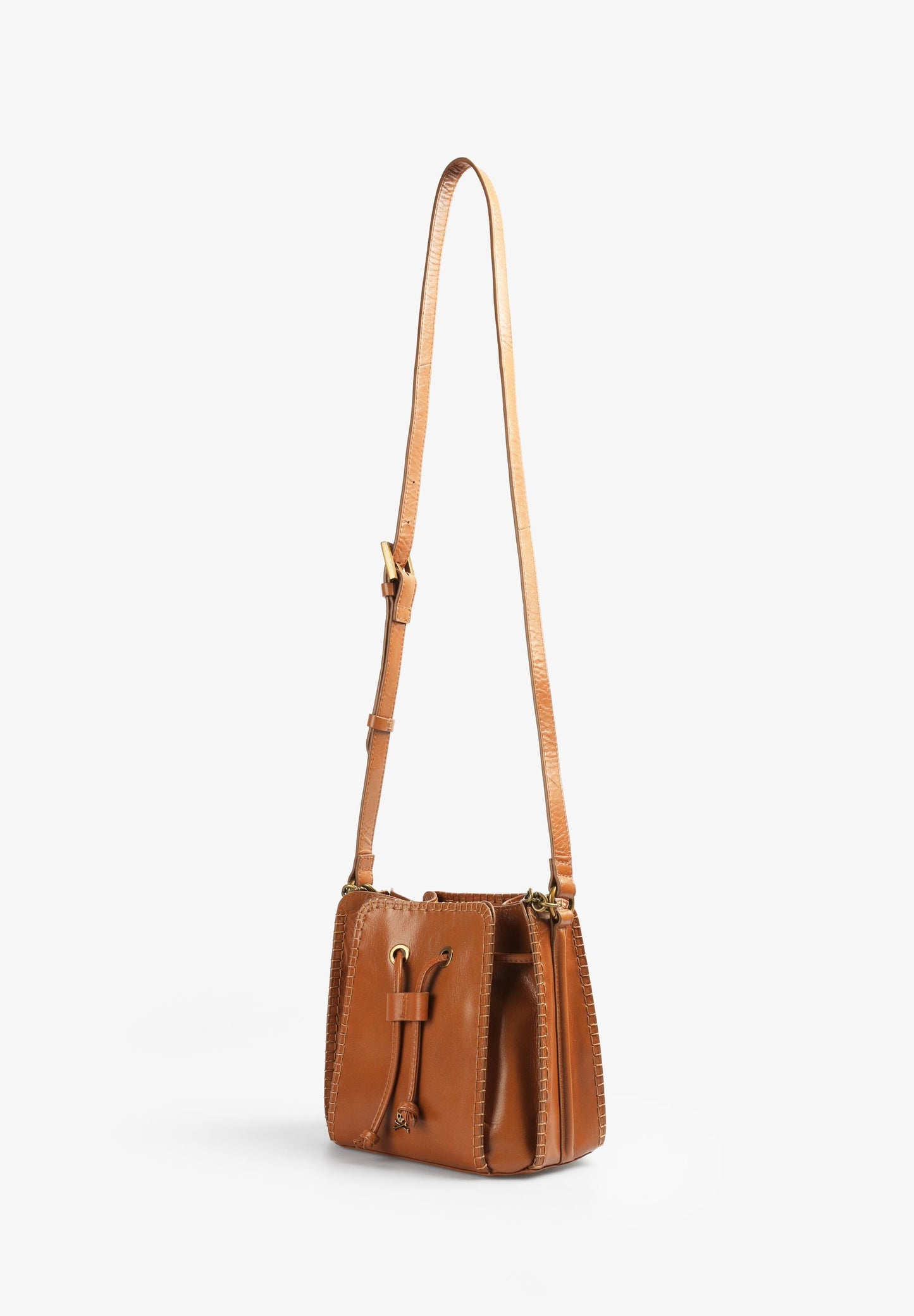 LEATHER BAG WITH TRIM DETAIL