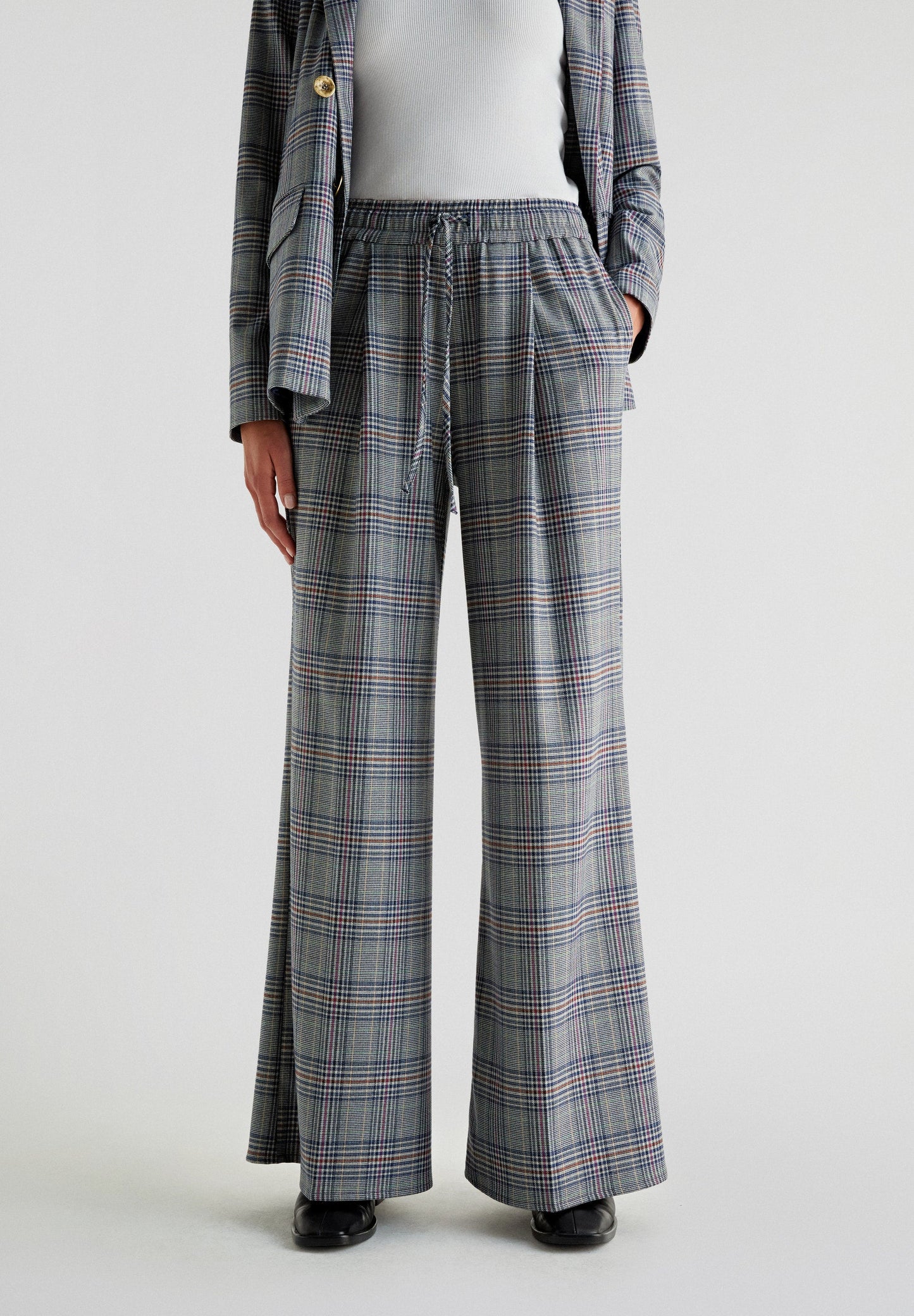 BLUE CHECK PANT