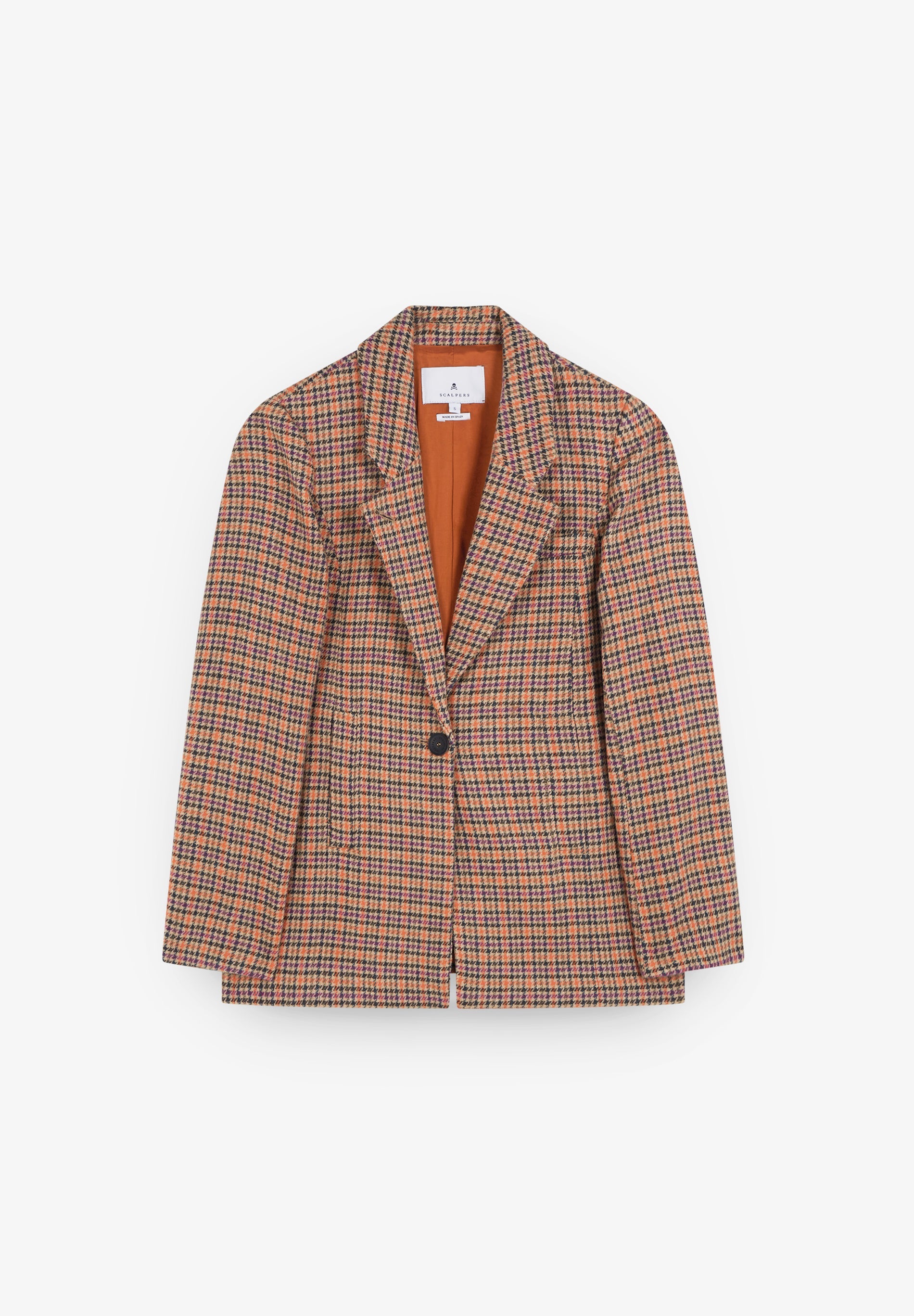 CHECK WOOL BLAZER