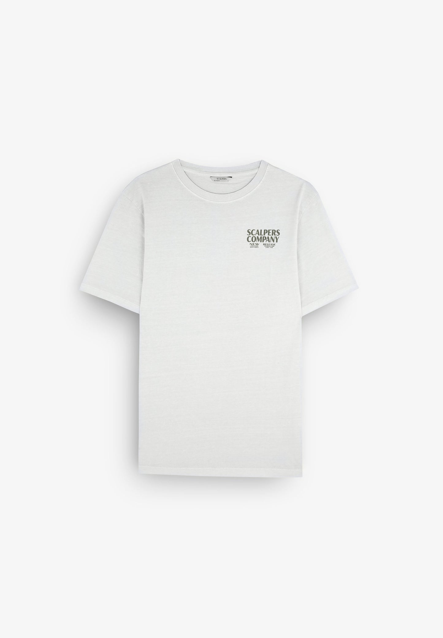 FADED EFFECT T-SHIRT WITH LOGO PRINT