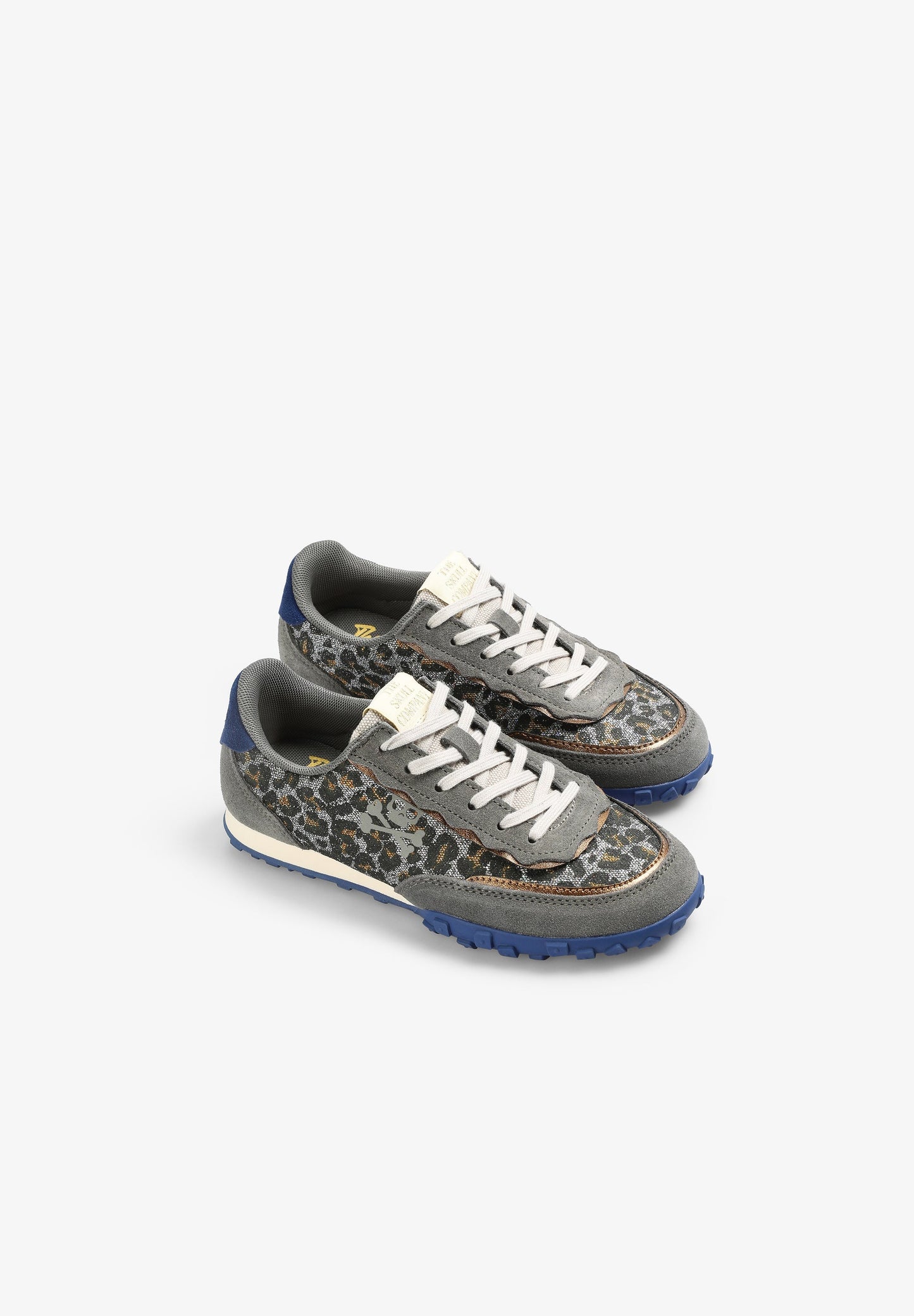 ANIMAL PRINT SNEAKERS WITH TRACK SOLES