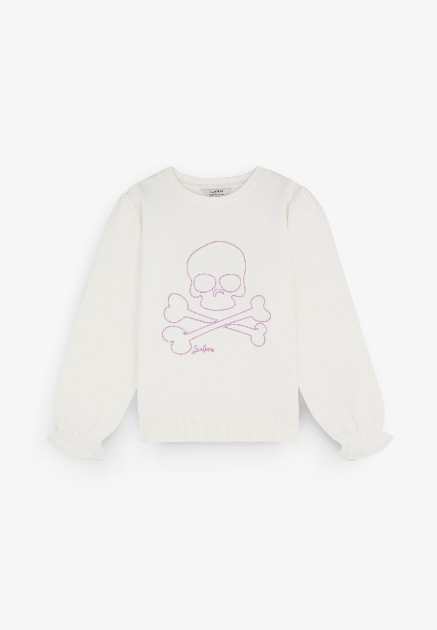 GATHERED SKULL SWEATSHIRT