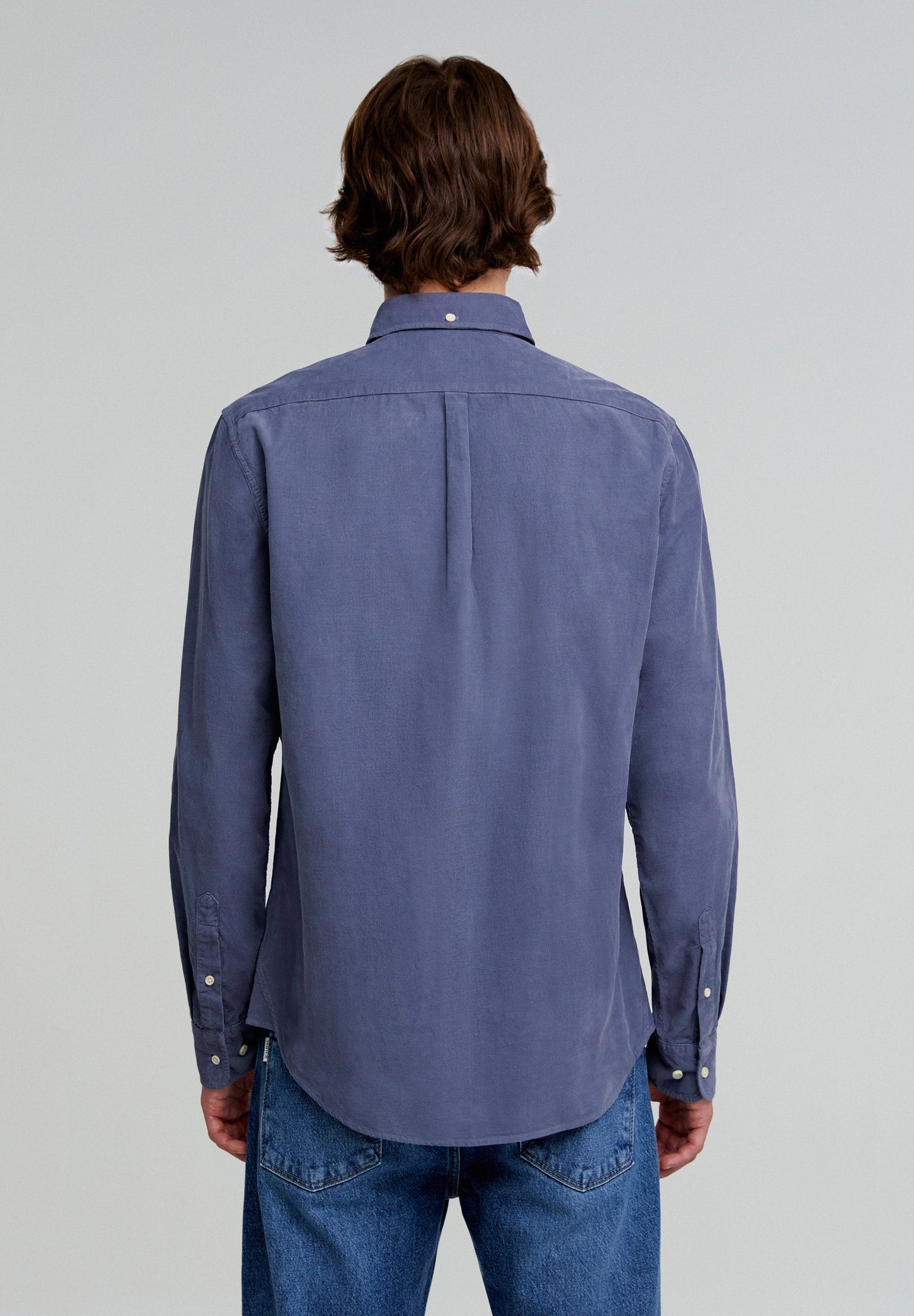 CORDUROY SHIRT WITH BUTTON-DOWN COLLAR