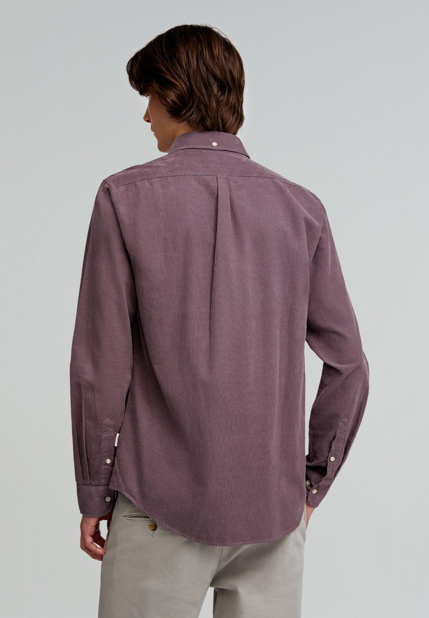 CORDUROY SHIRT WITH BUTTON-DOWN COLLAR