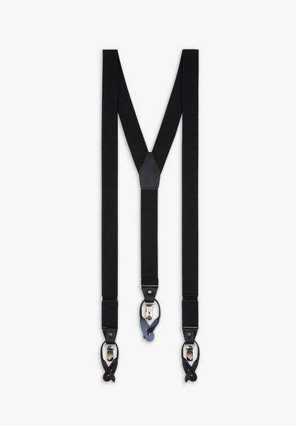 Heavy Duty Men's 6 Strong Clps Adjustable Elastc Suspenders- Leather Heavy Duty Men's 6 Strong Clps Adjustable Elastc Suspenders- Leather
