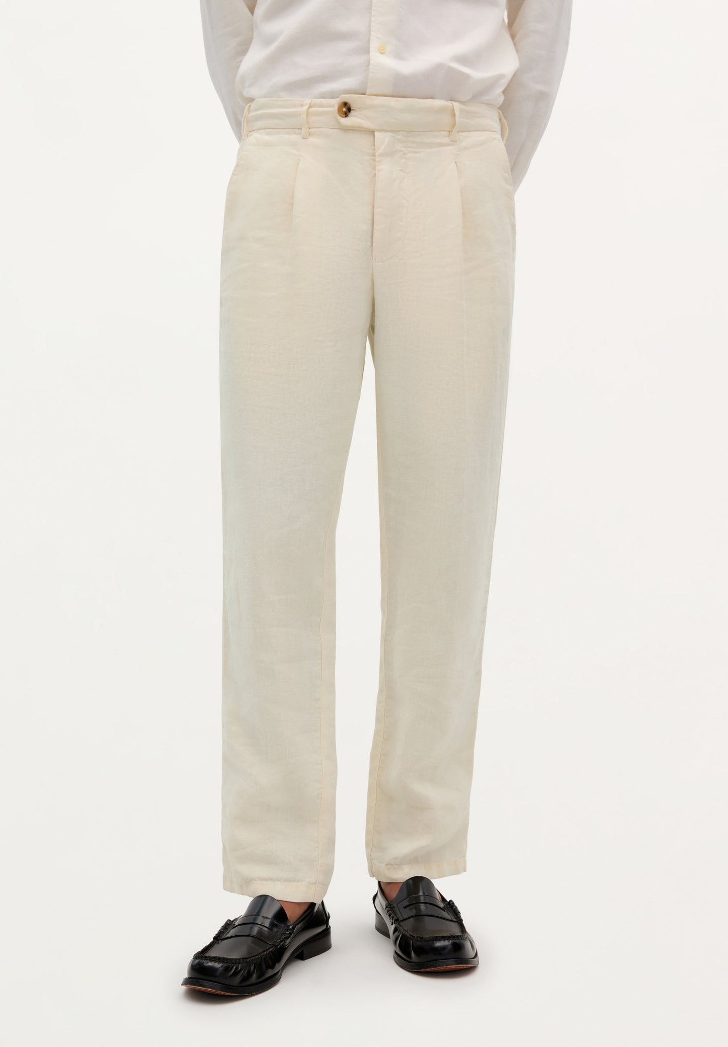 LINEN TROUSERS WITH DARTS