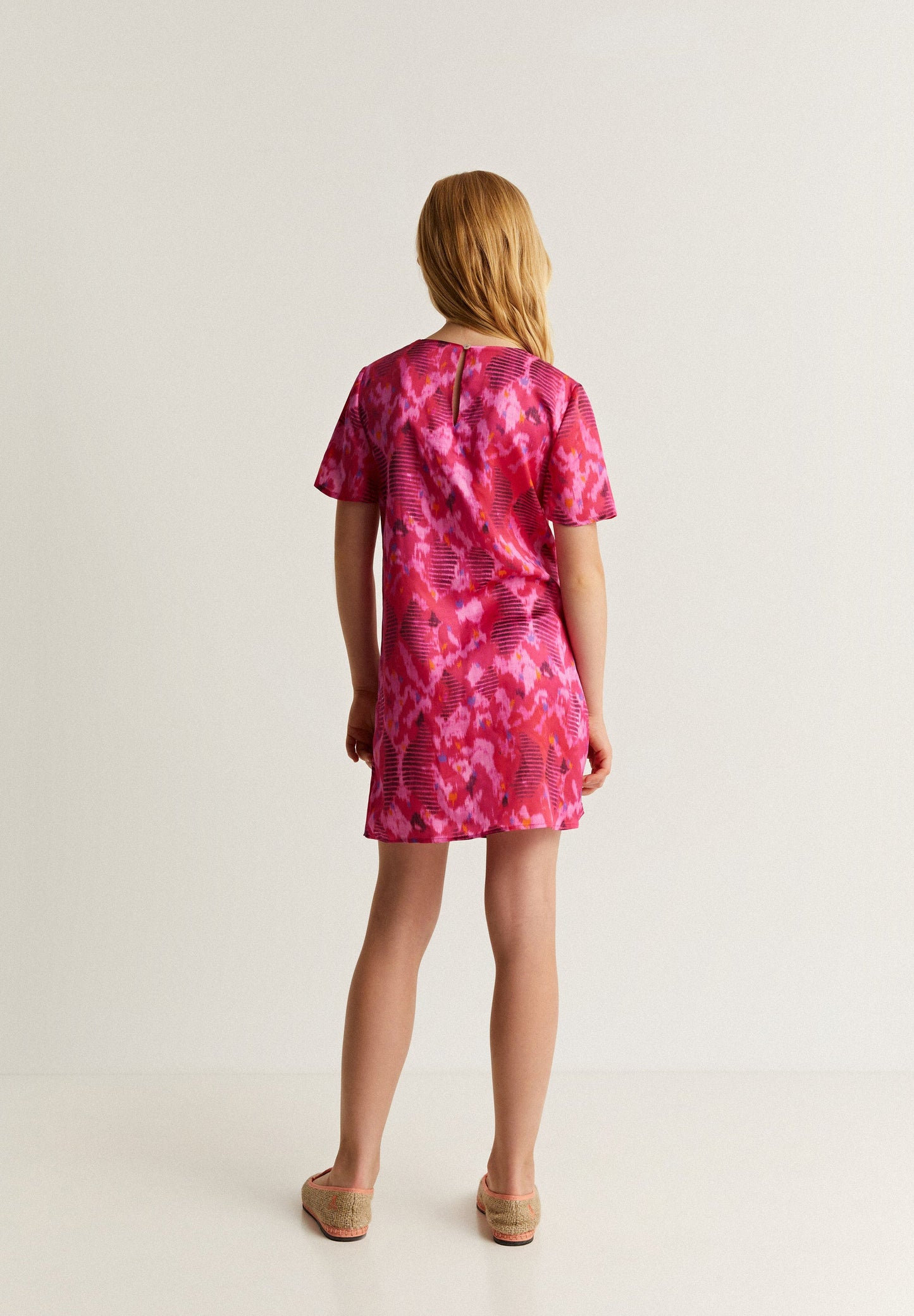 SHORT DRESS WITH SIDE GATHERING