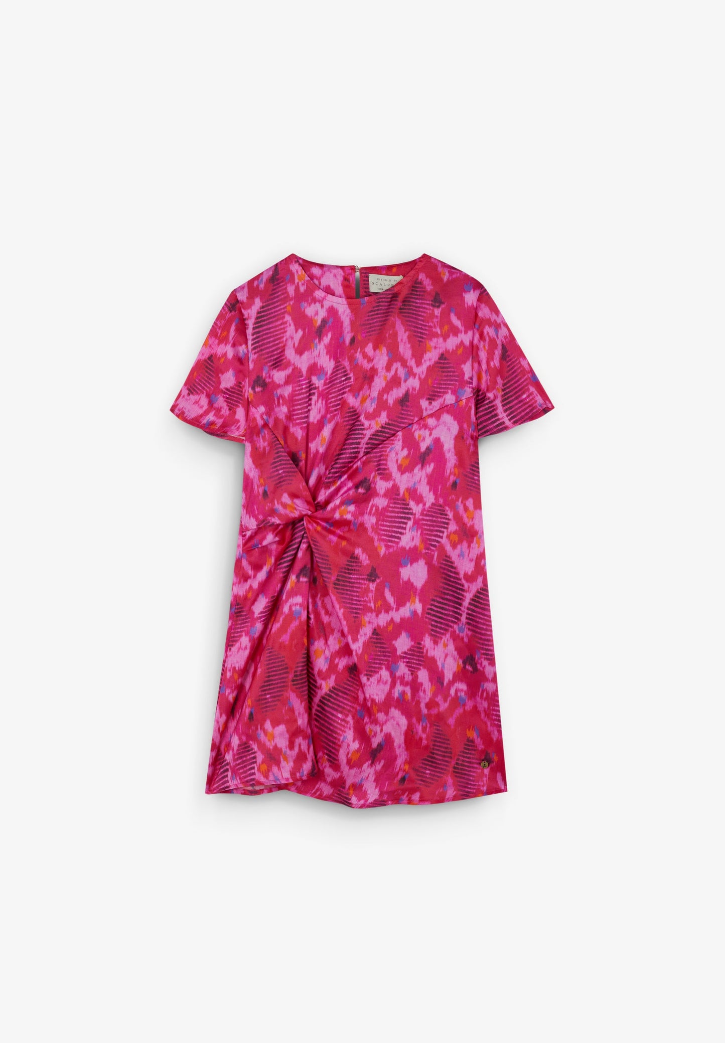 SHORT DRESS WITH SIDE GATHERING