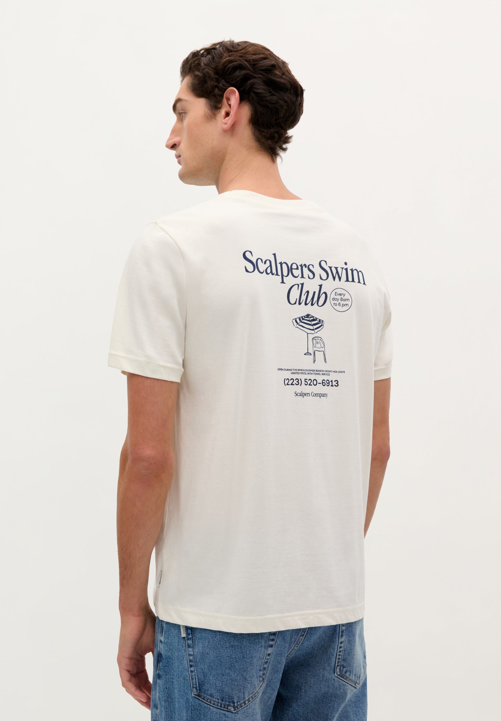 T-SHIRT WITH CLUB PRINT ON THE BACK