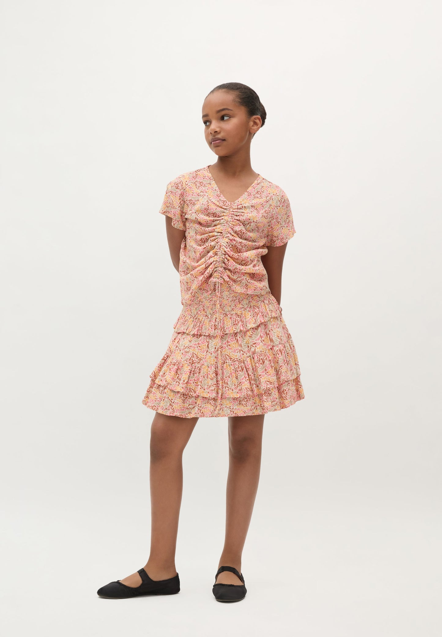 SC FLORAL GIRLS’ BLOUSE