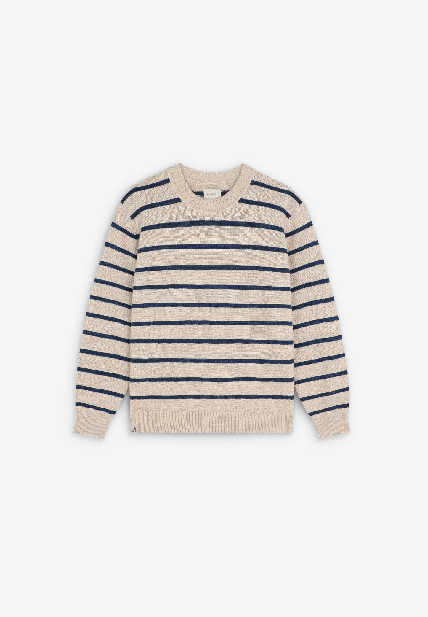 STRIPED ROUND NECK SWEATER