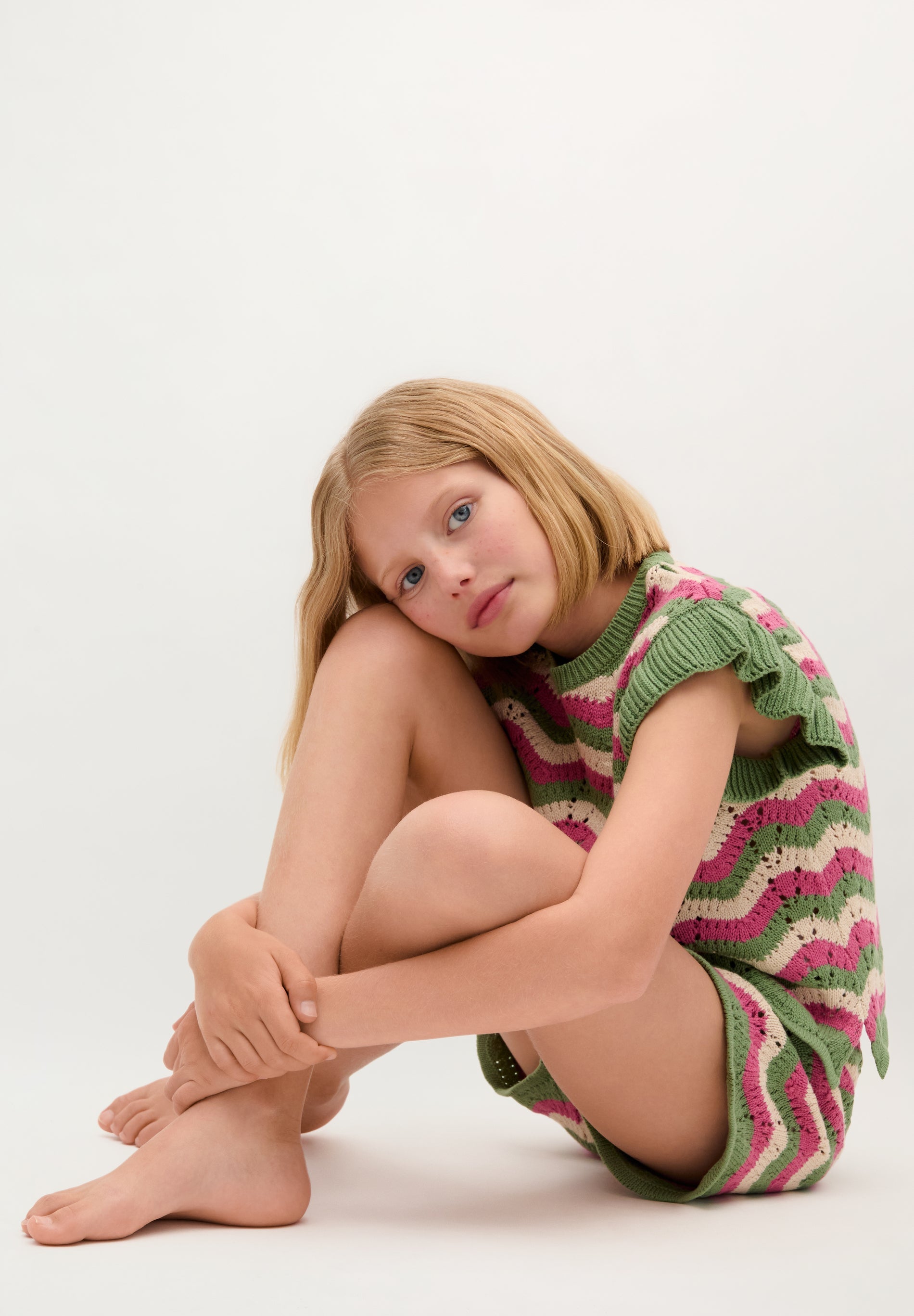 SC WAVES GIRLS’ CHUNKY KNIT SHORTS