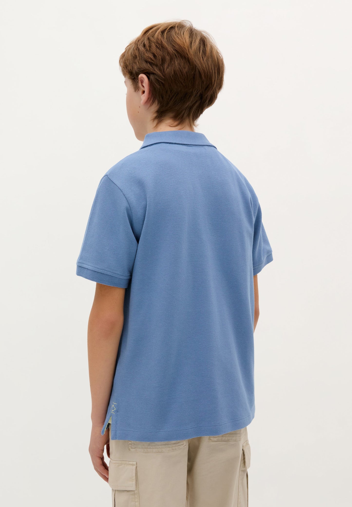 BASIC POLO SHIRT WITH SKULL DETAIL