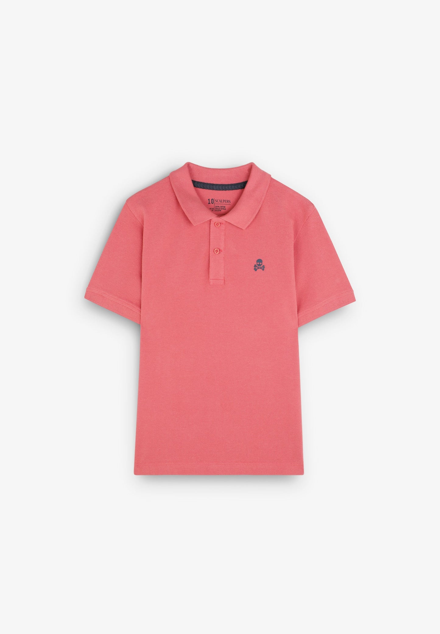 BASIC POLO SHIRT WITH SKULL DETAIL