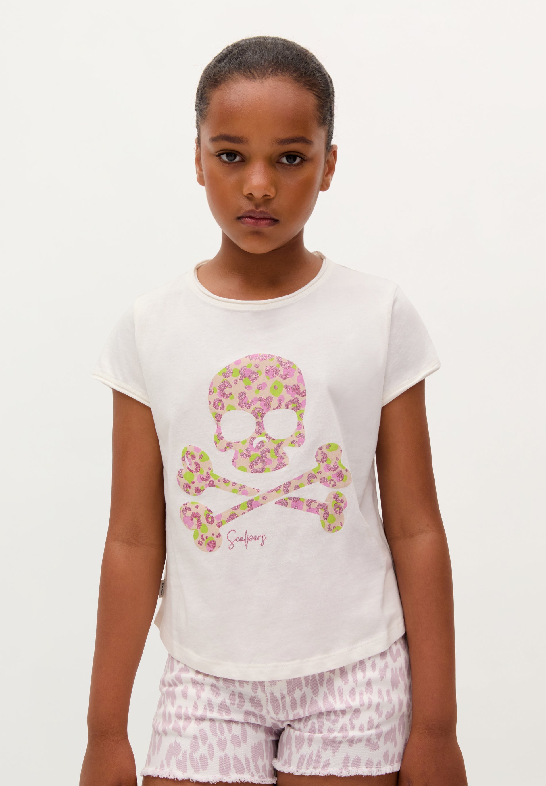 GLITTER SKULL T-SHIRT