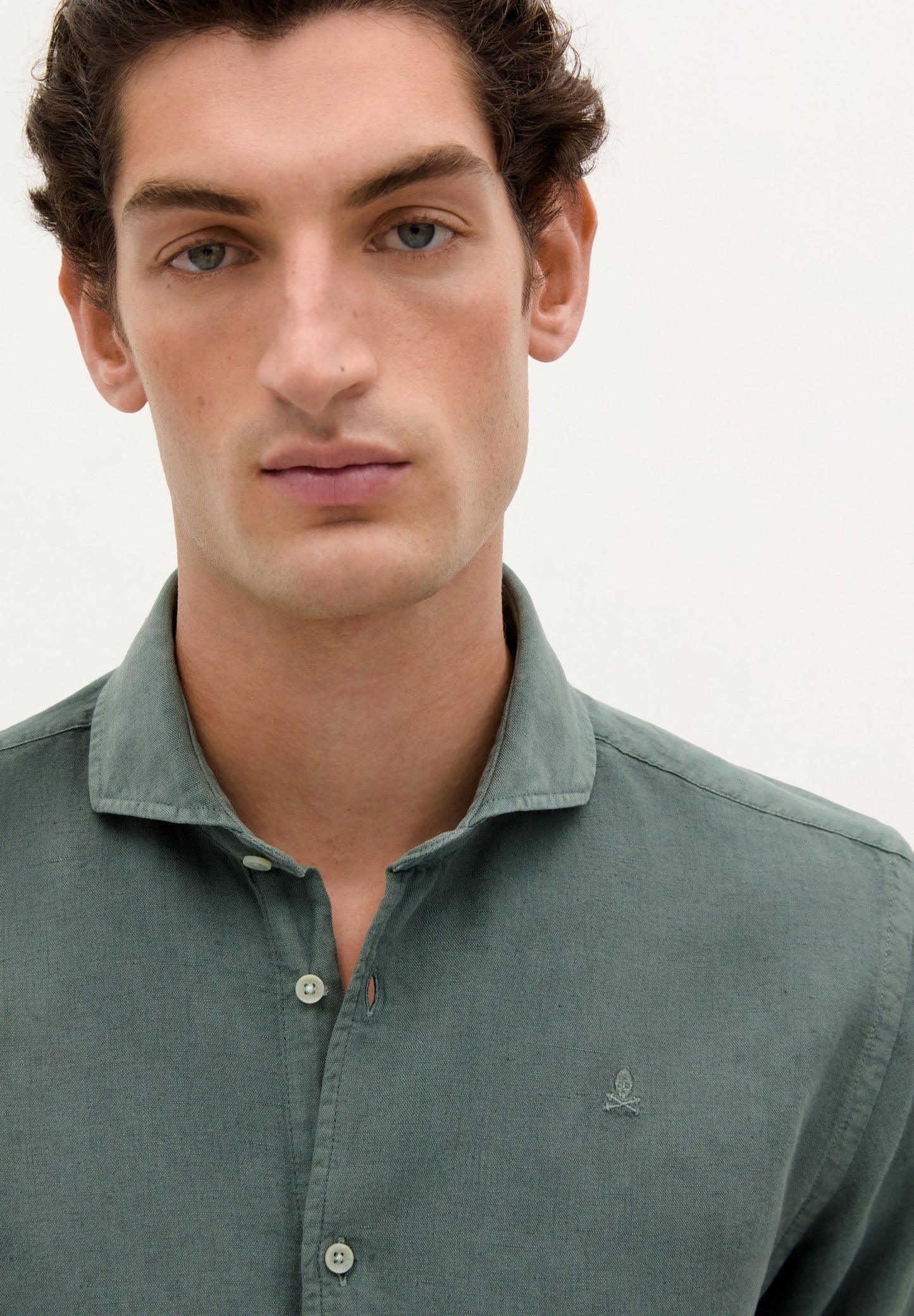 LINEN SKULL SHIRT