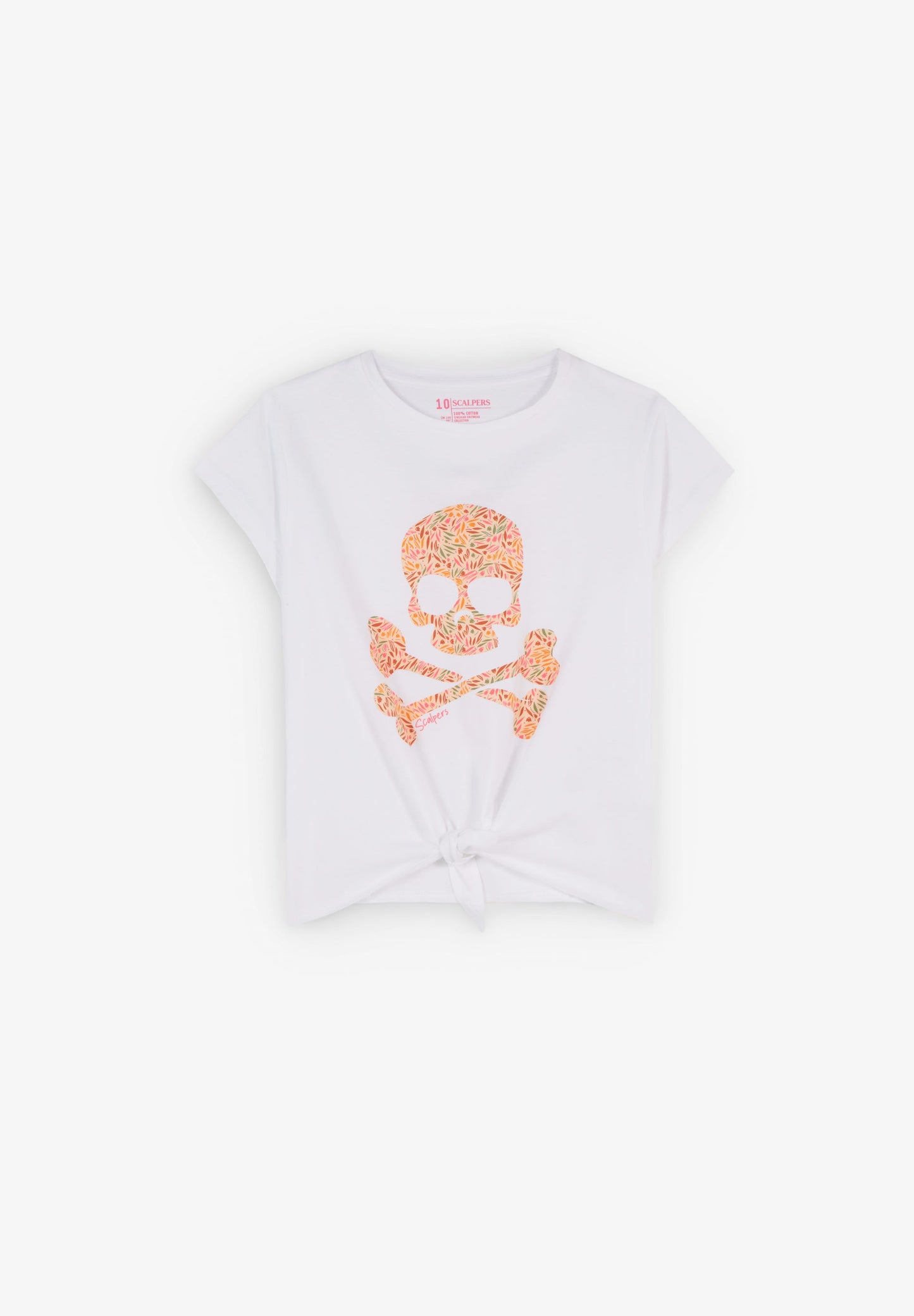 FLORAL KNOT SKULL TEE GIRLS