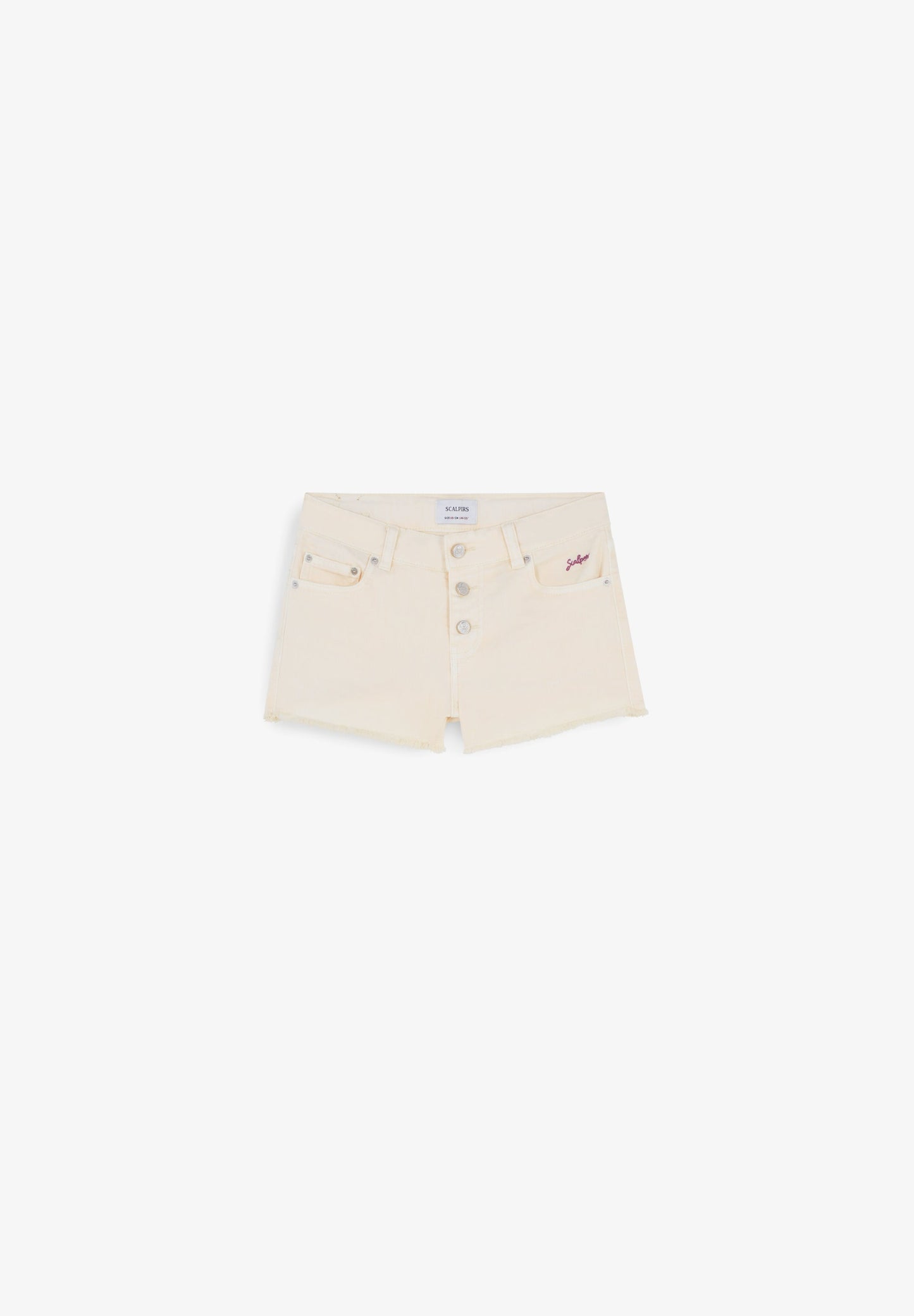 BERMUDA SHORTS WITH FLOWER EMBROIDERY