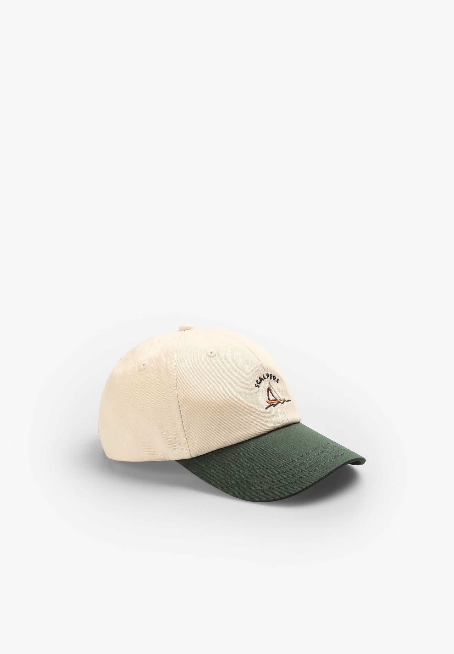CAP EMBROIDERED WITH CONTRAST DETAILS