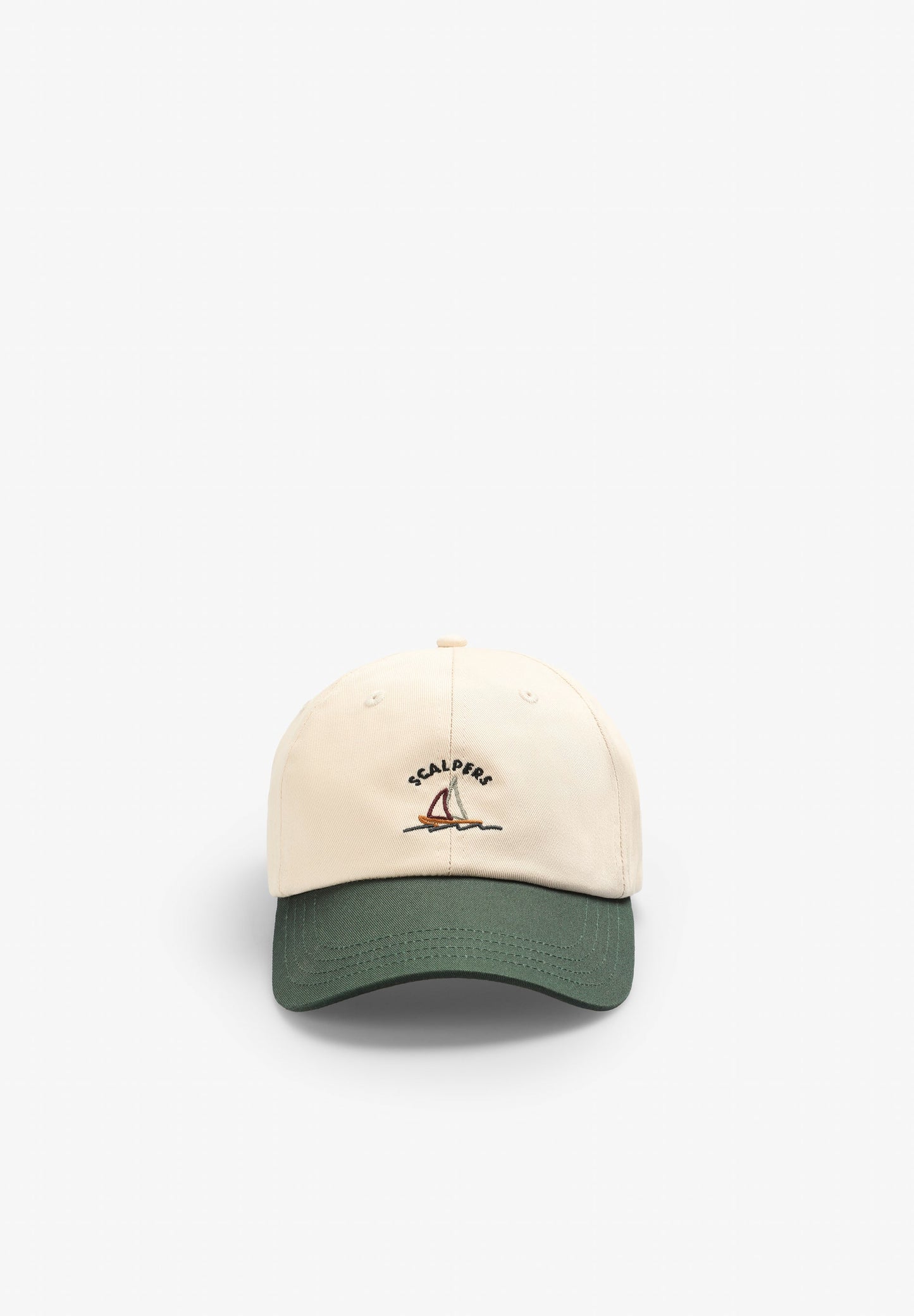 CAP EMBROIDERED WITH CONTRAST DETAILS