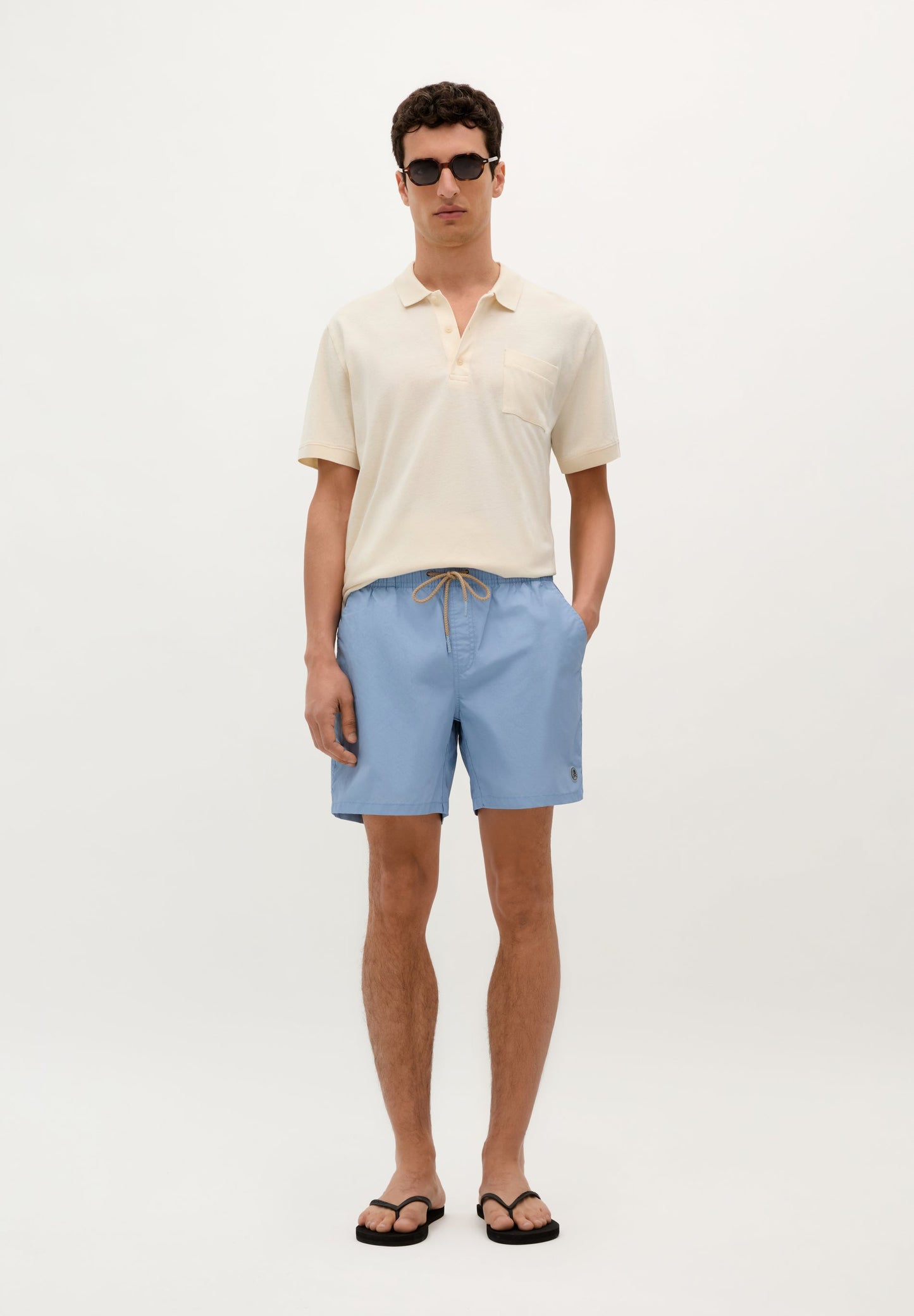 SWIMMING TRUNKS WITH PLAIN LOGO