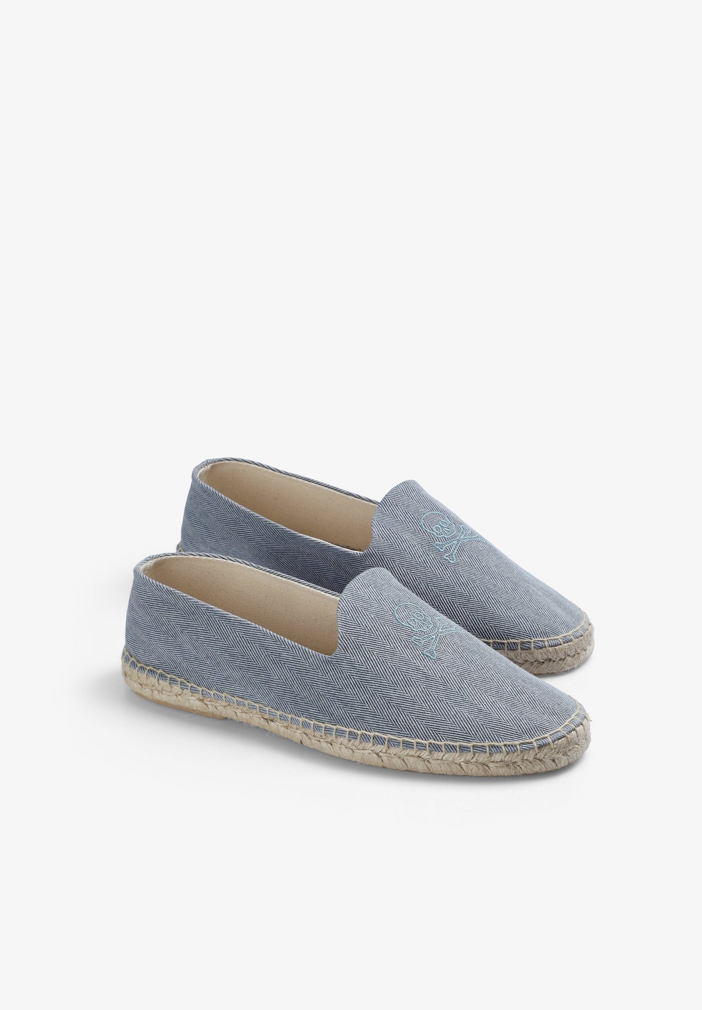 KNIT CANVAS SHOES WITH SKULL