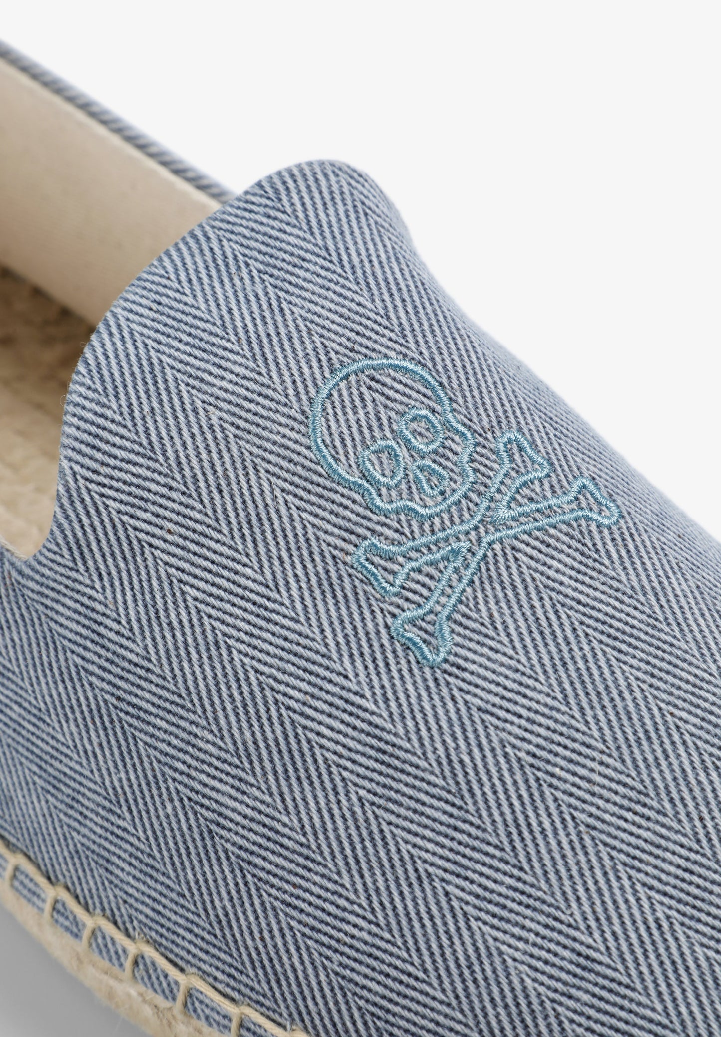 KNIT CANVAS SHOES WITH SKULL