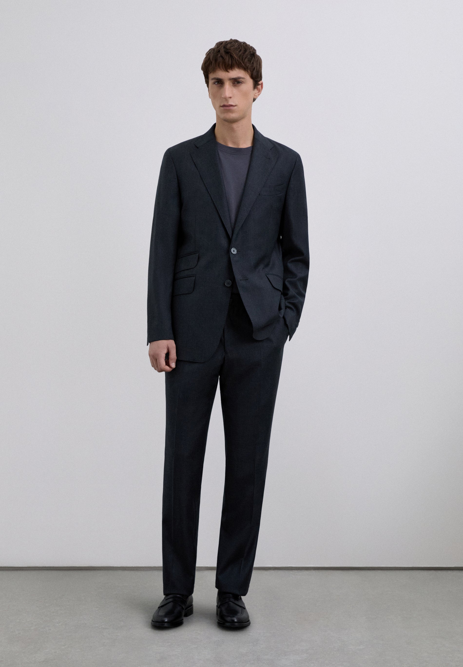 WOOL SUIT TROUSERS