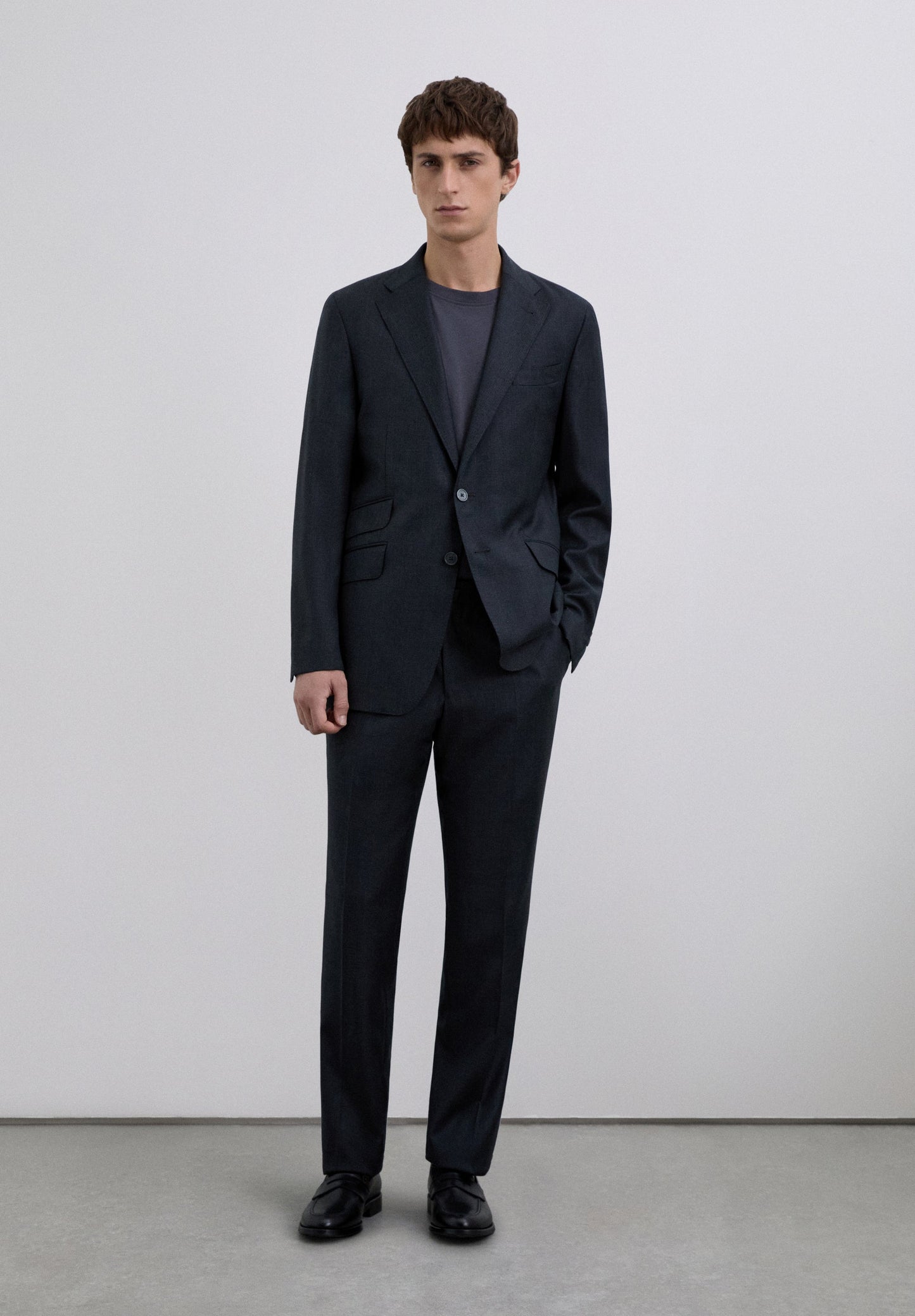 WOOL SUIT TROUSERS