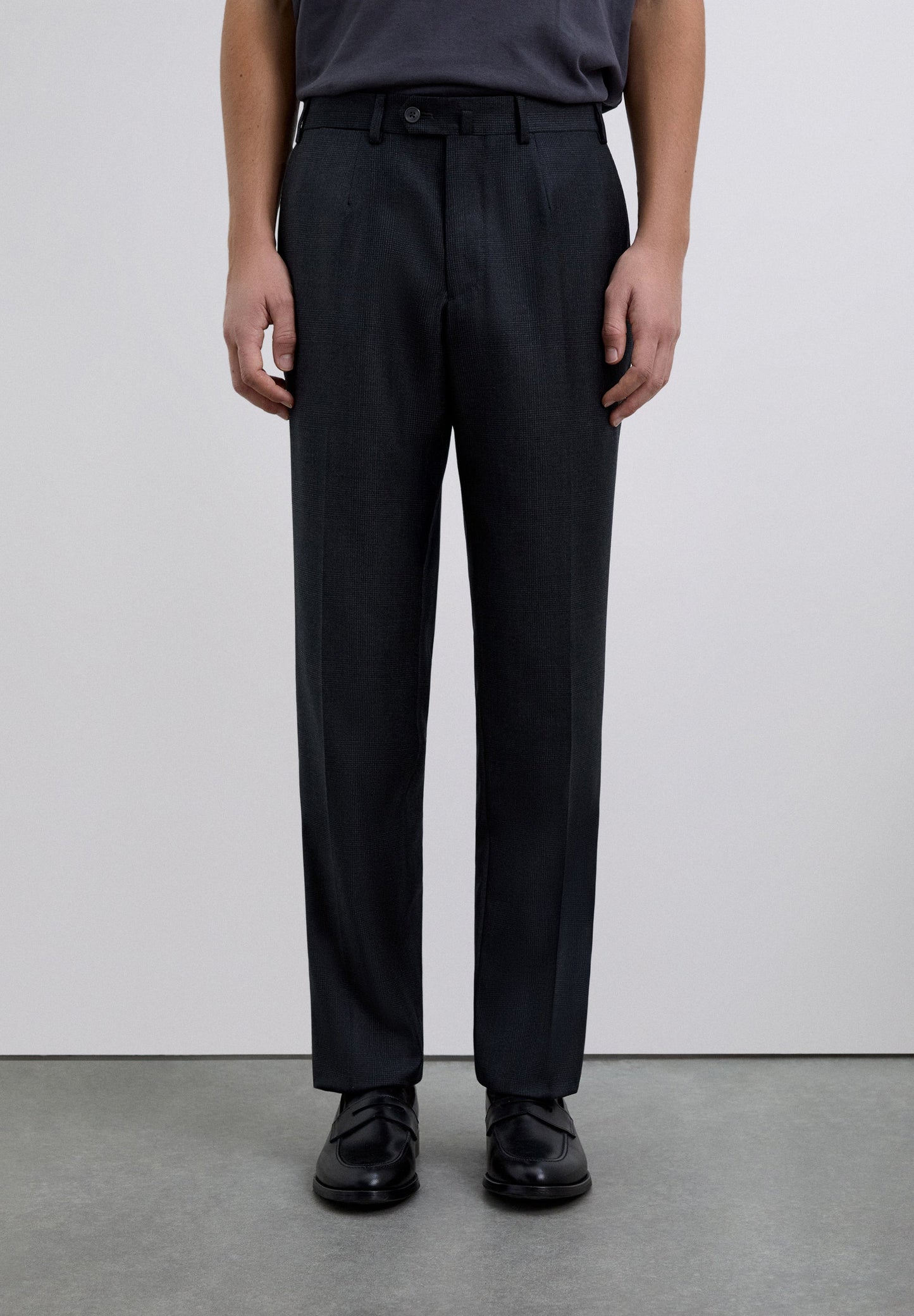WOOL SUIT TROUSERS
