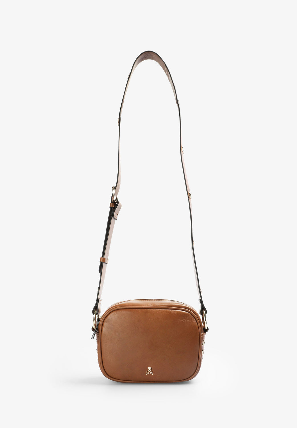 BOLSO BANDOLERA PIEL CALAVERA - Scalpers
