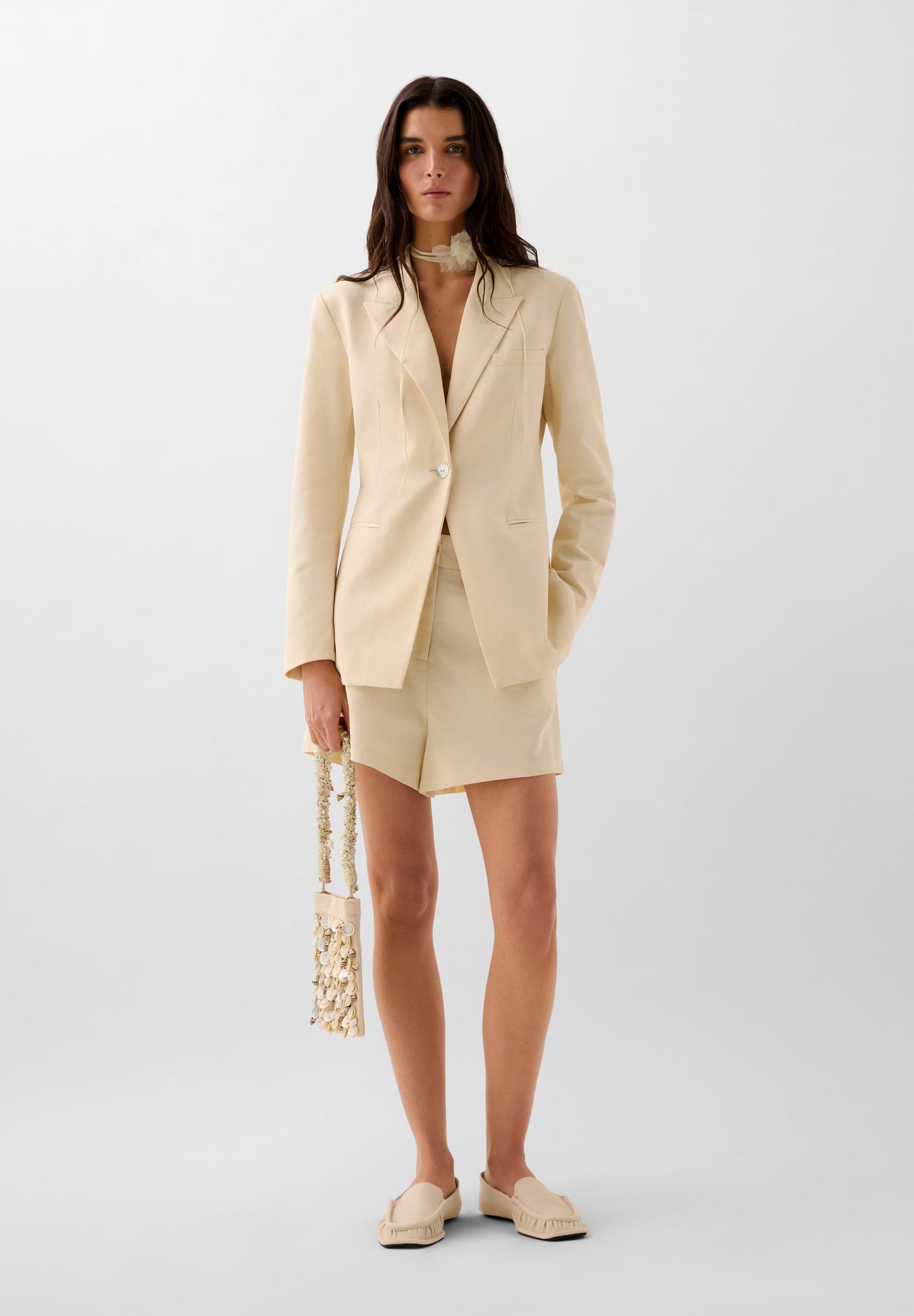 BLAZER WITH MOTHER-OF-PEARL BUTTONS