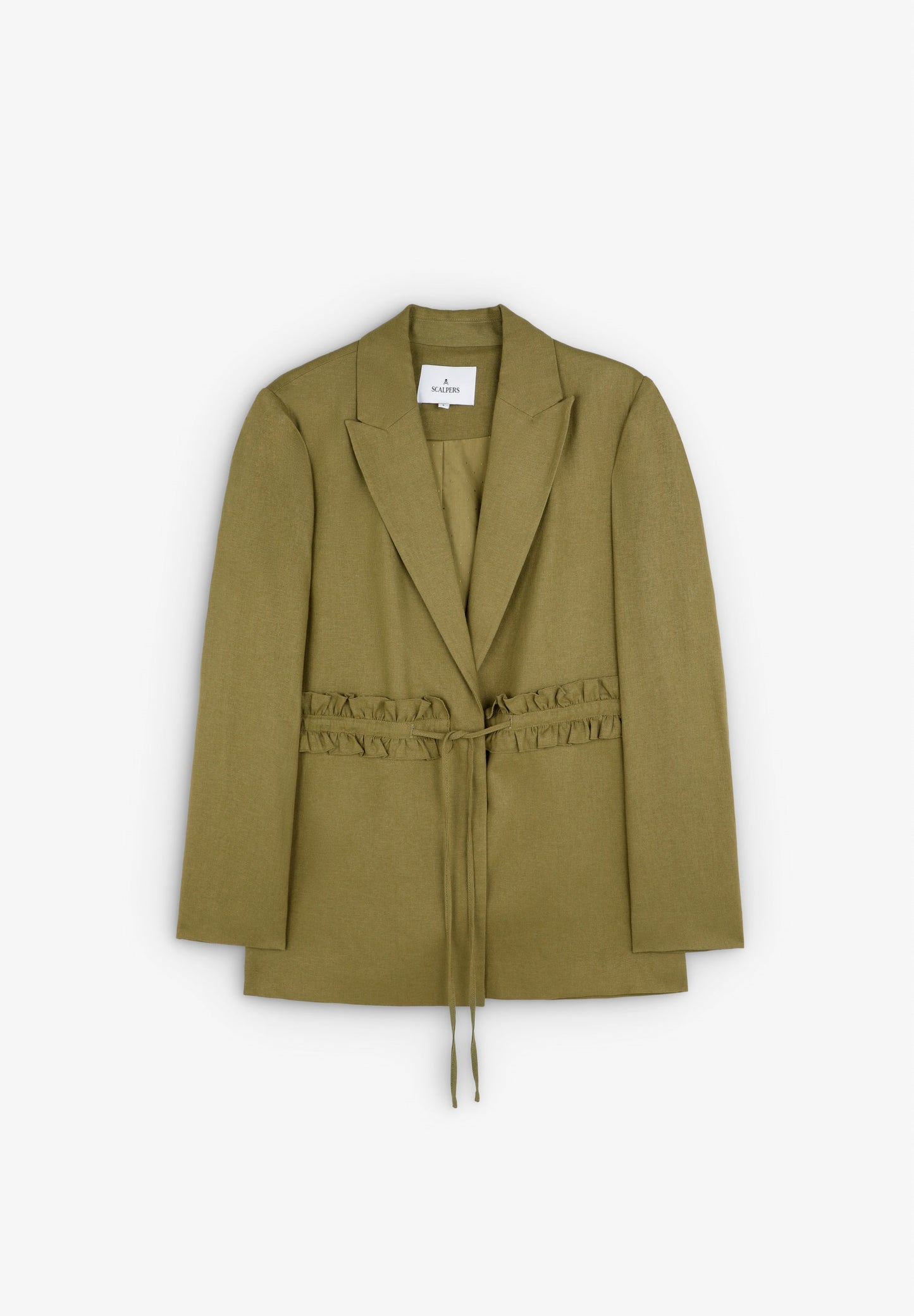 BLAZER WITH GATHERED WAIST