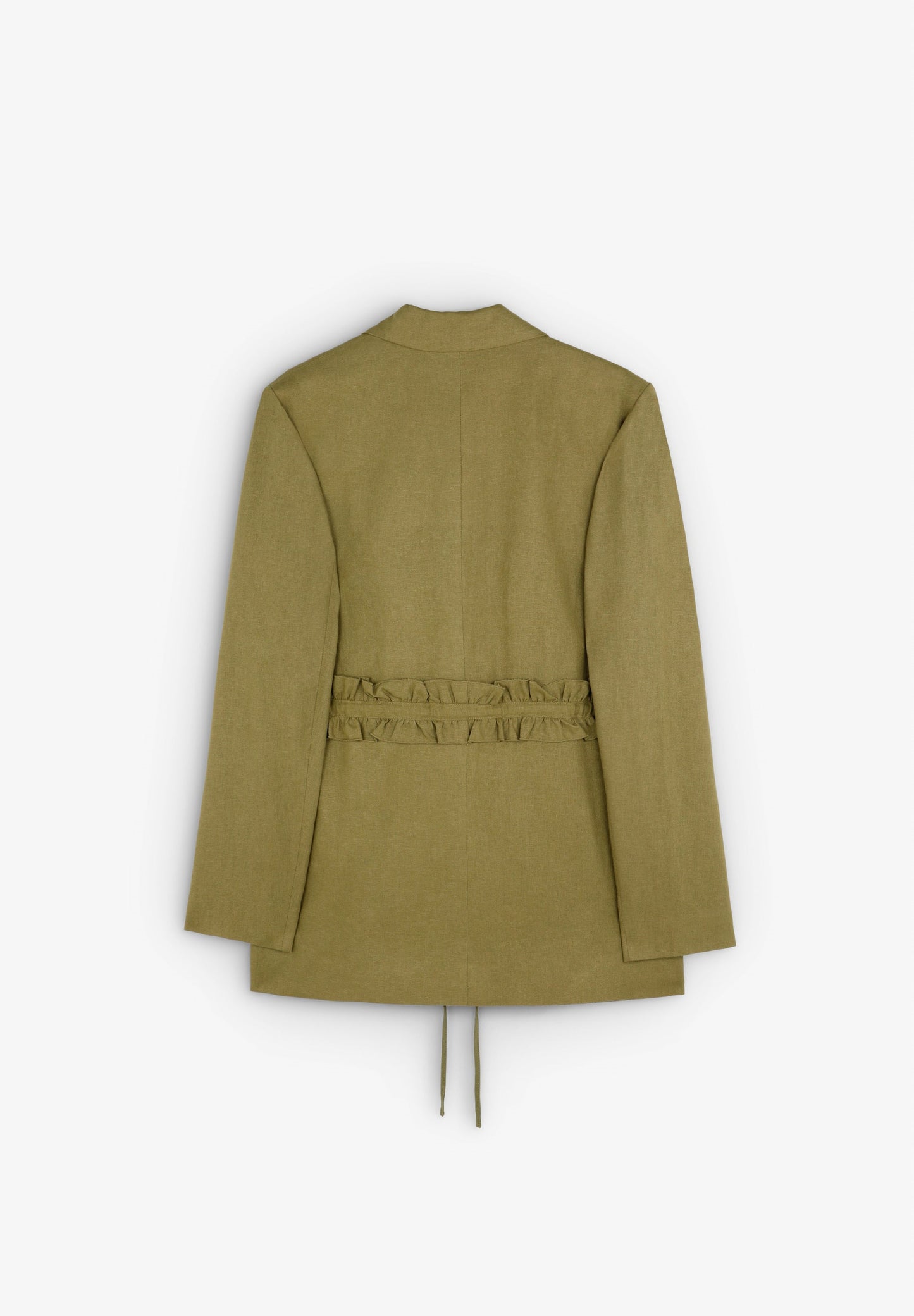 BLAZER WITH GATHERED WAIST