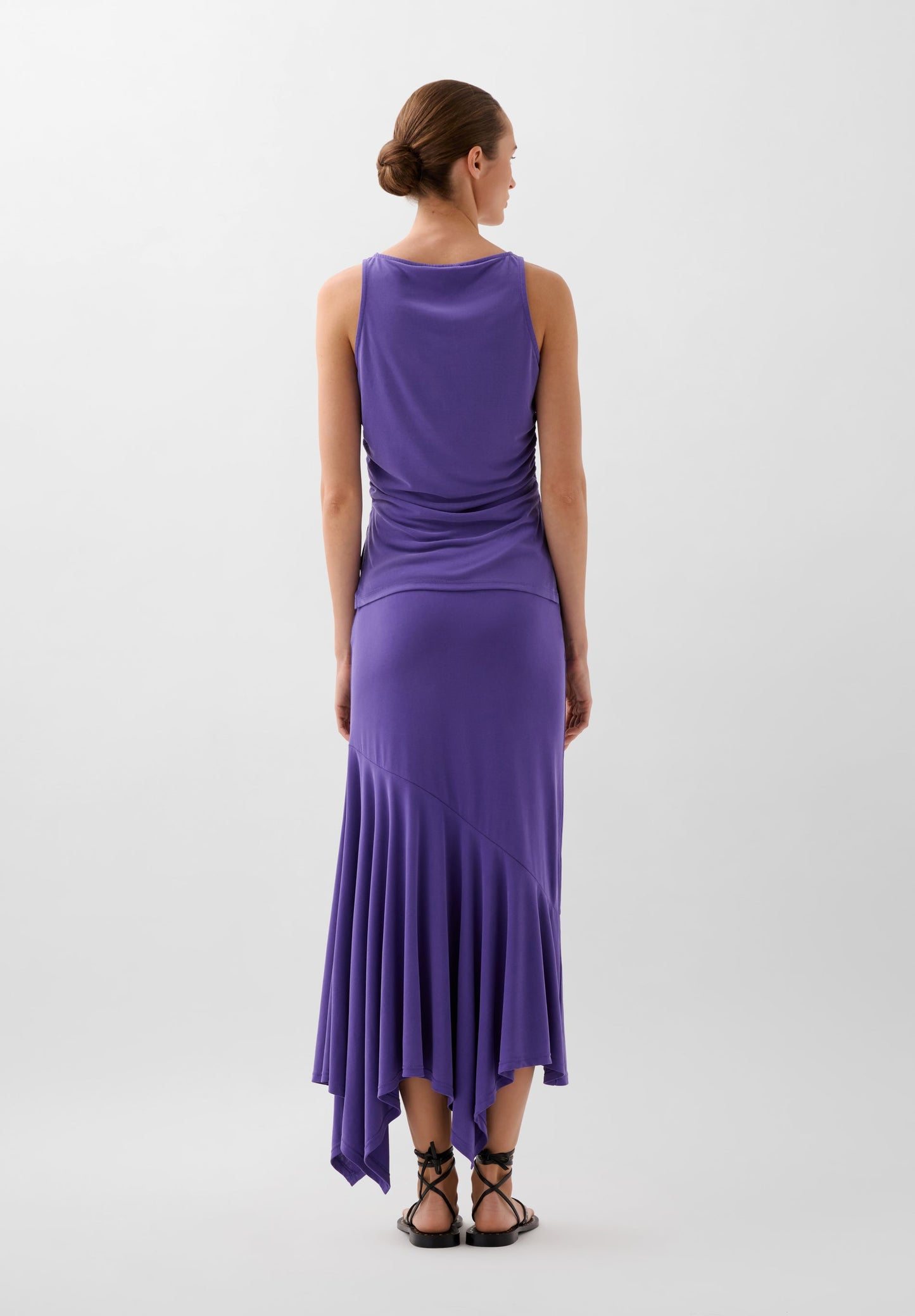 ASYMMETRIC SKIRT WITH RUFFLES