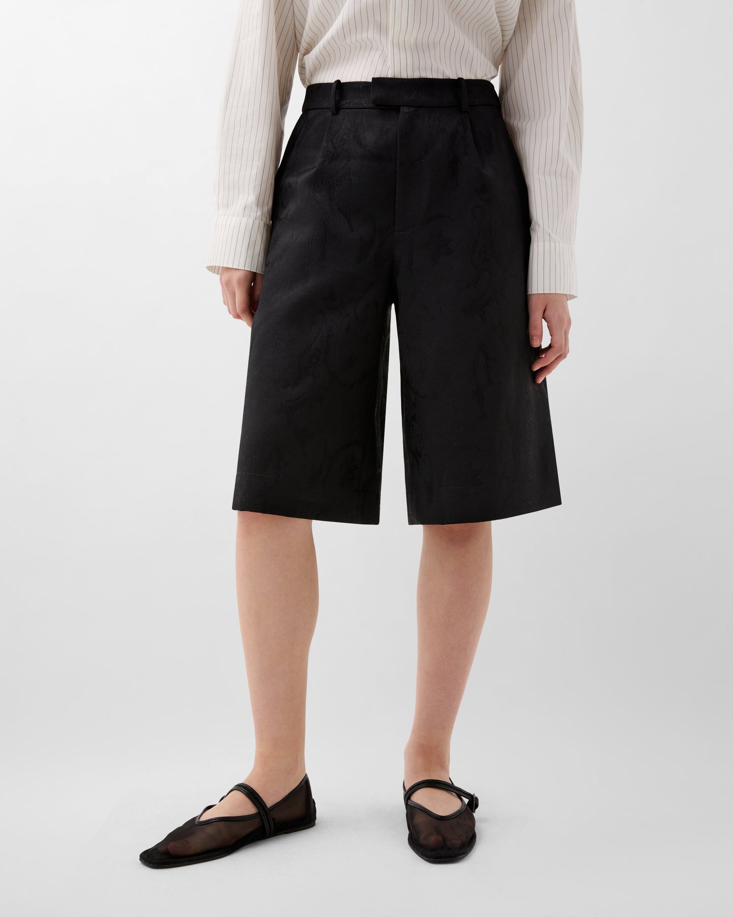 JACQUARD BERMUDA SHORTS