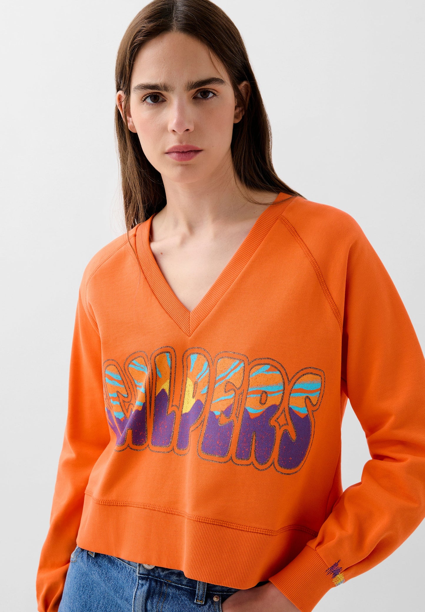 SWEATSHIRT WITH CONTRAST EMBROIDERY