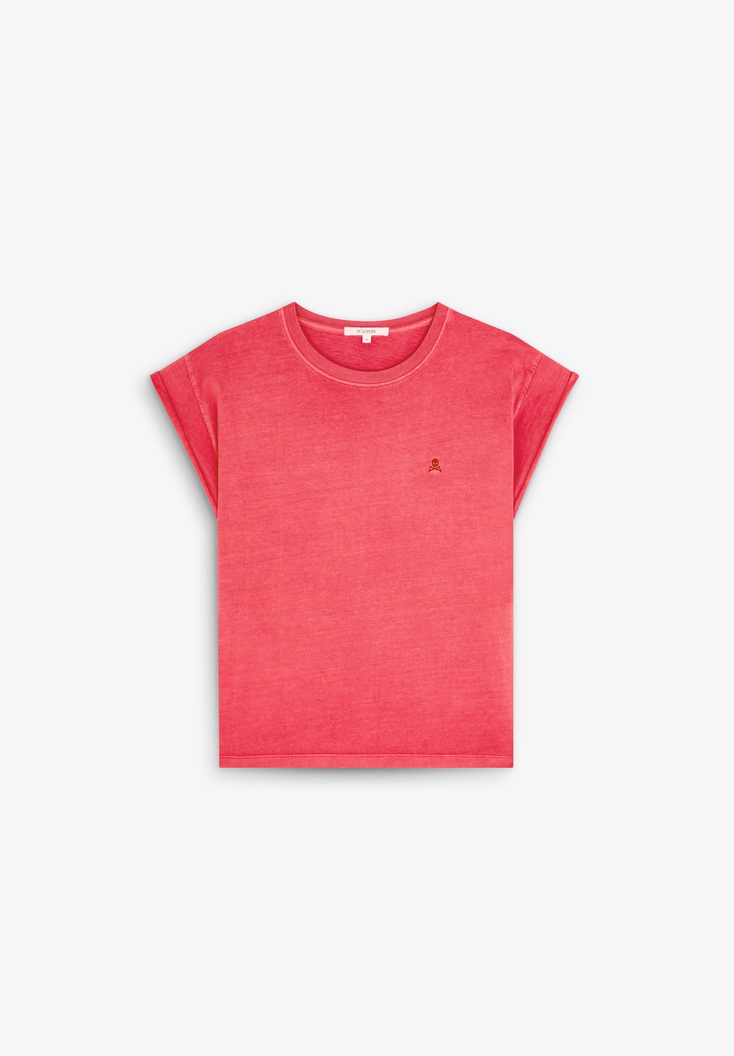 T-SHIRT WITH MATCHING EMBROIDERED SKULL