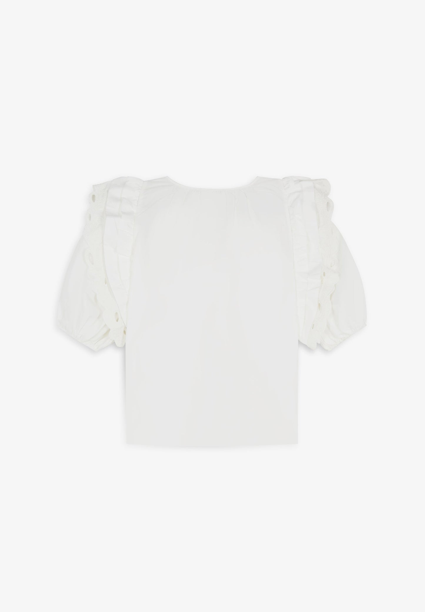 EMBROIDERED SLEEVE TOP