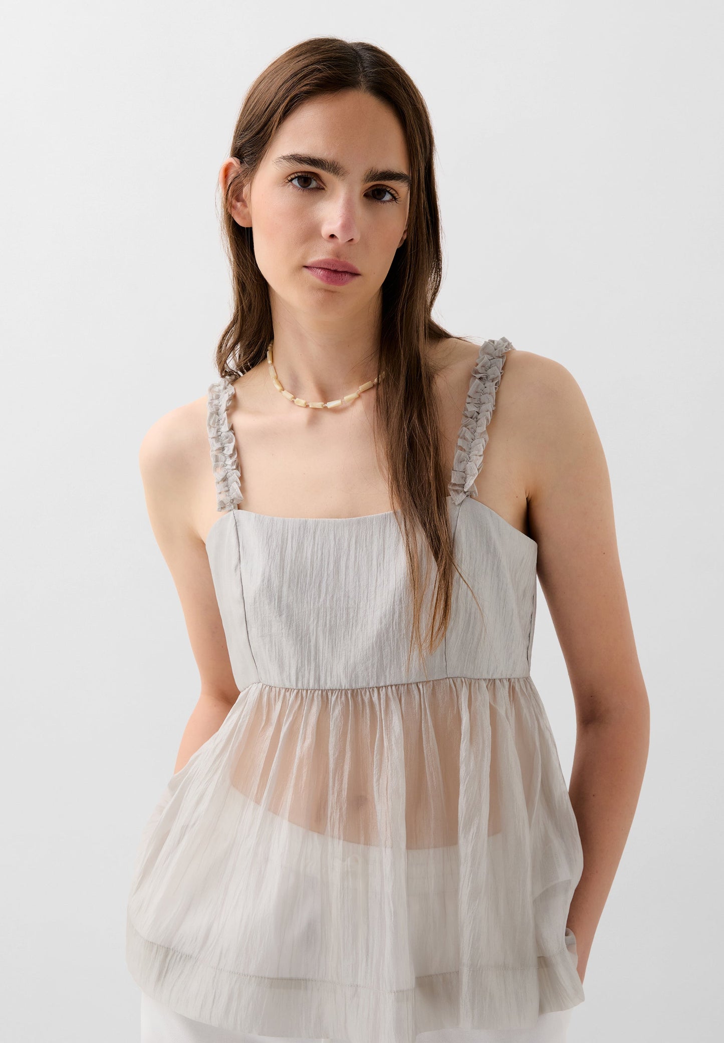 TOP WITH GATHERED STRAPS