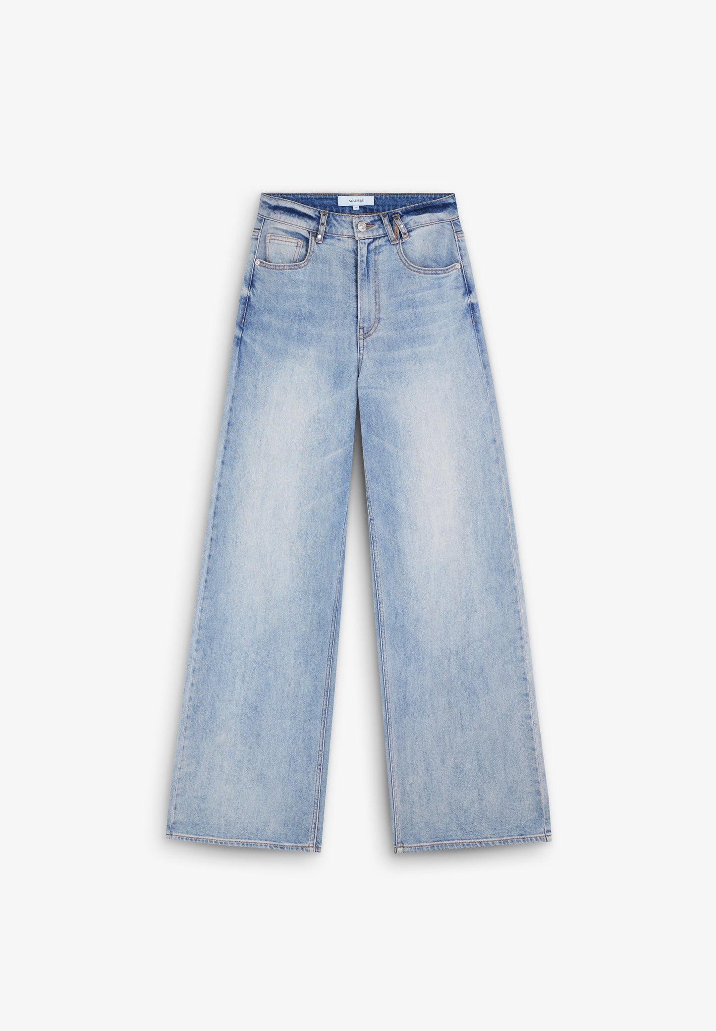 DENIM TROUSERS WITH RHINESTONE DETAIL