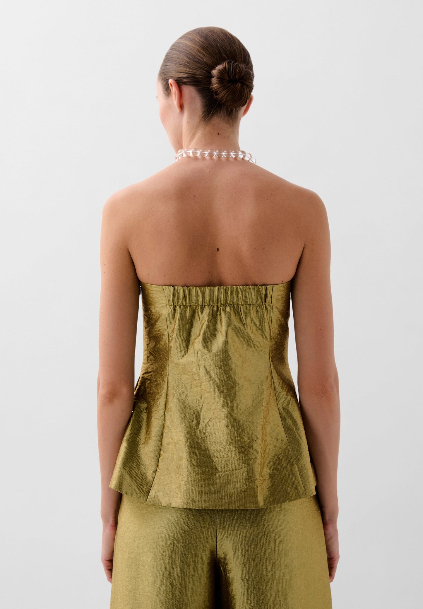 METALLIC TOP WITH POCKETS