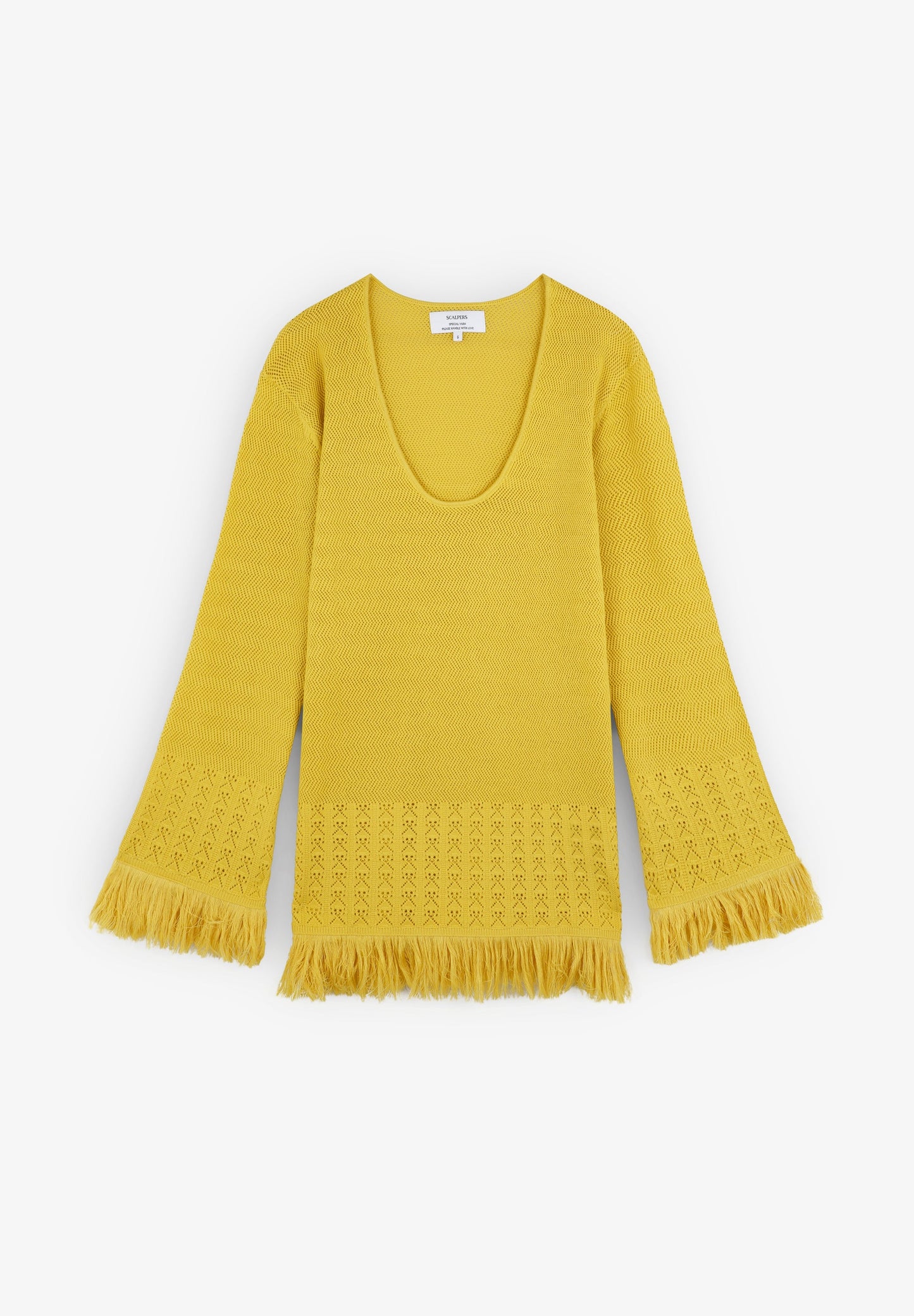 KNIT SWEATER WITH FRINGE