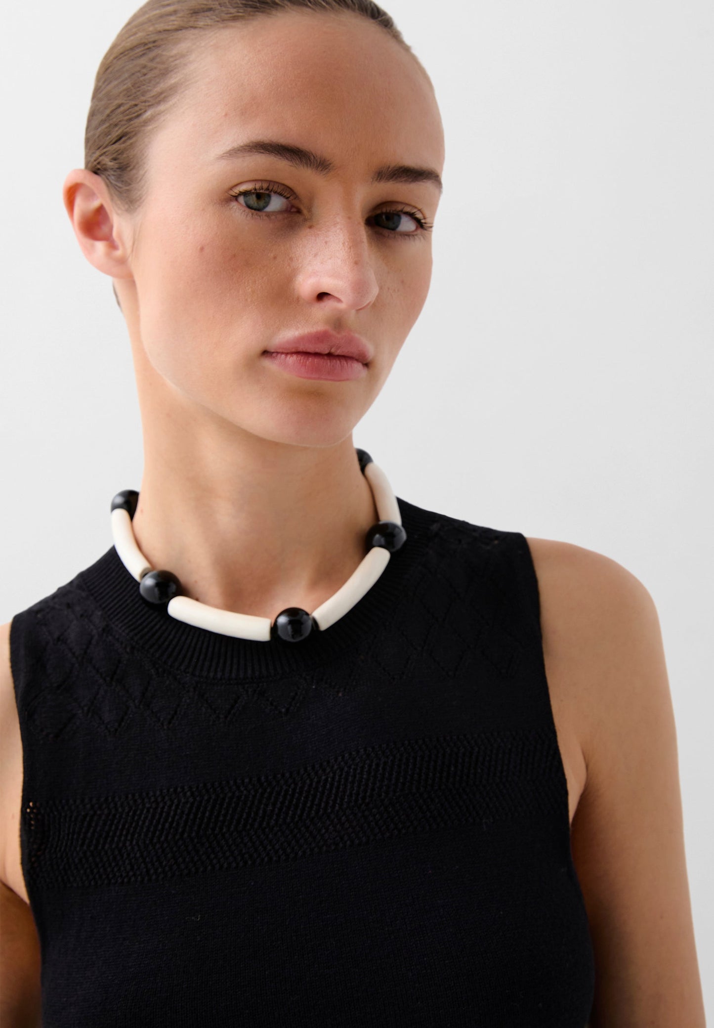 KNIT DRESS WITH FRINGING