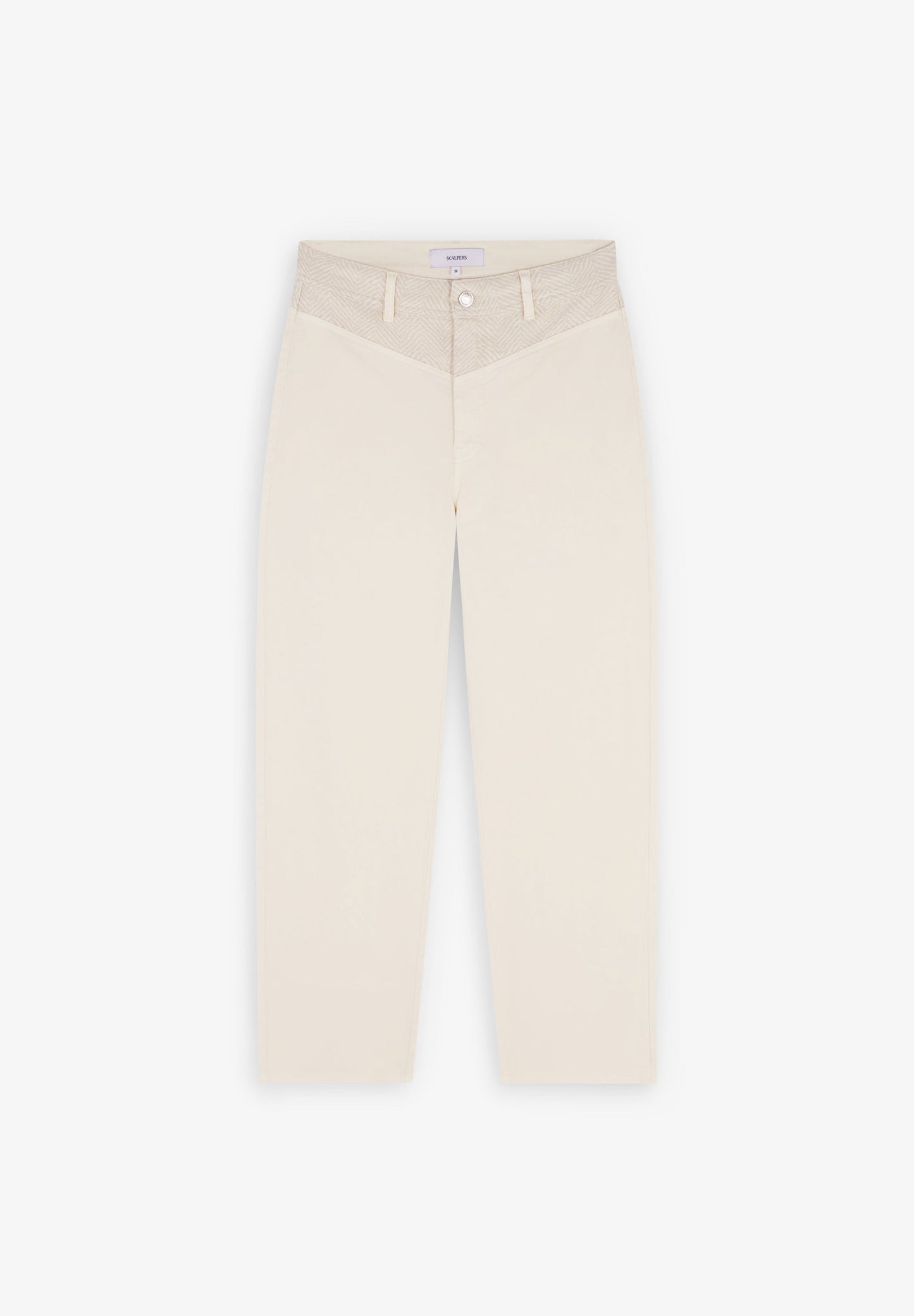 JEANS WITH CONTRAST DETAILS