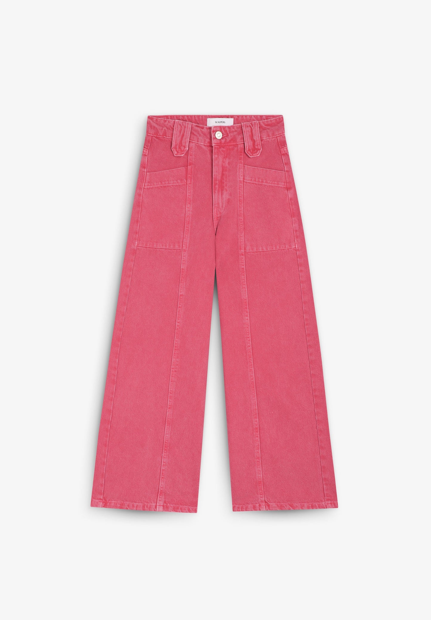 FADED EFFECT CULOTTES JEANS
