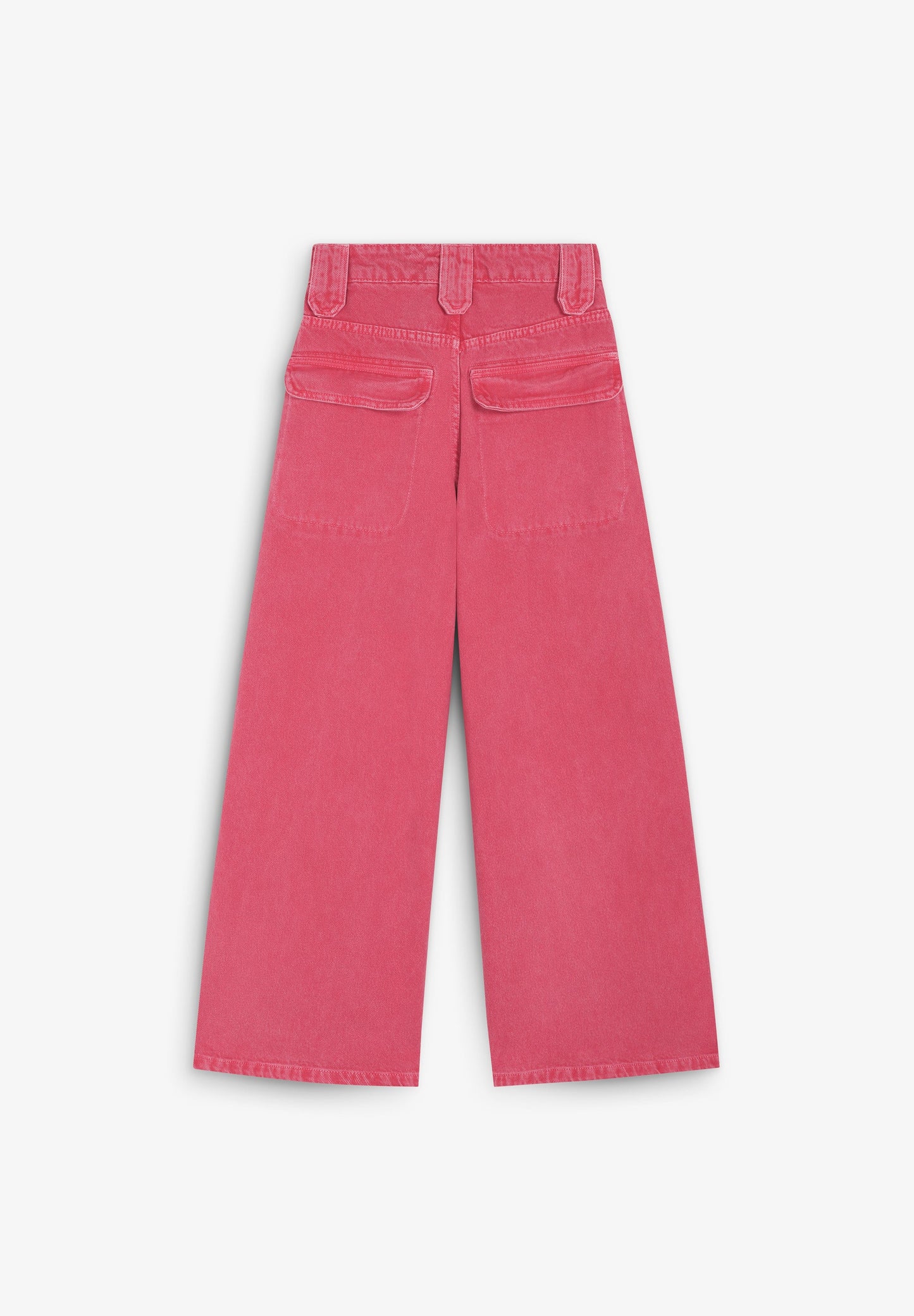 FADED EFFECT CULOTTES JEANS