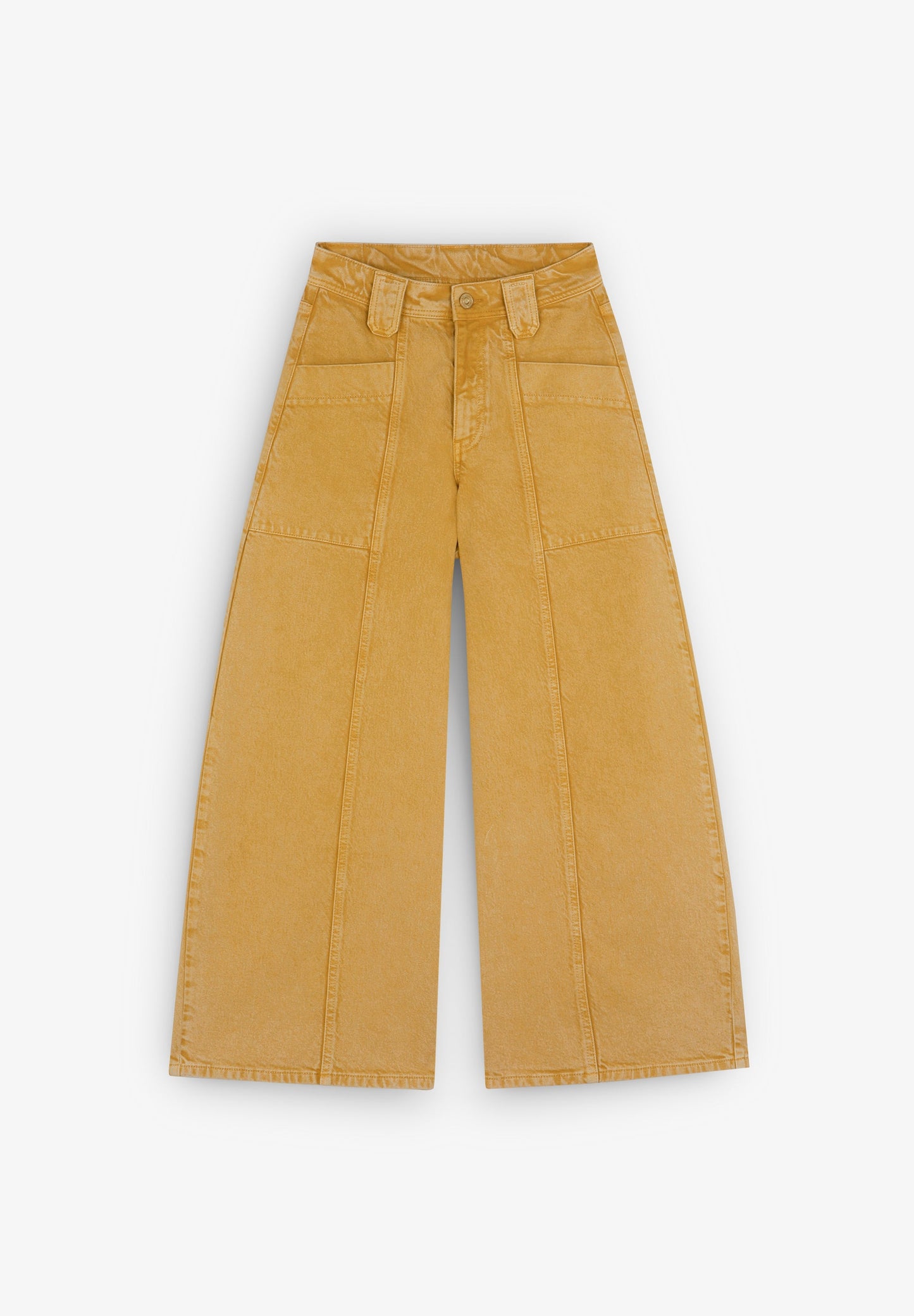 FADED EFFECT CULOTTES JEANS